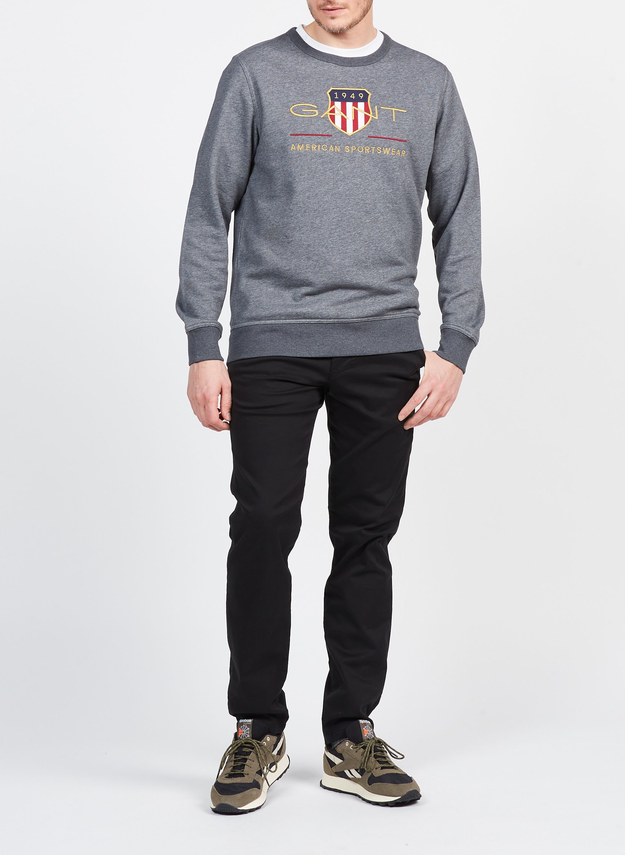 Slimfit-Chinohose aus Baumwolle SELECTED Schwarz