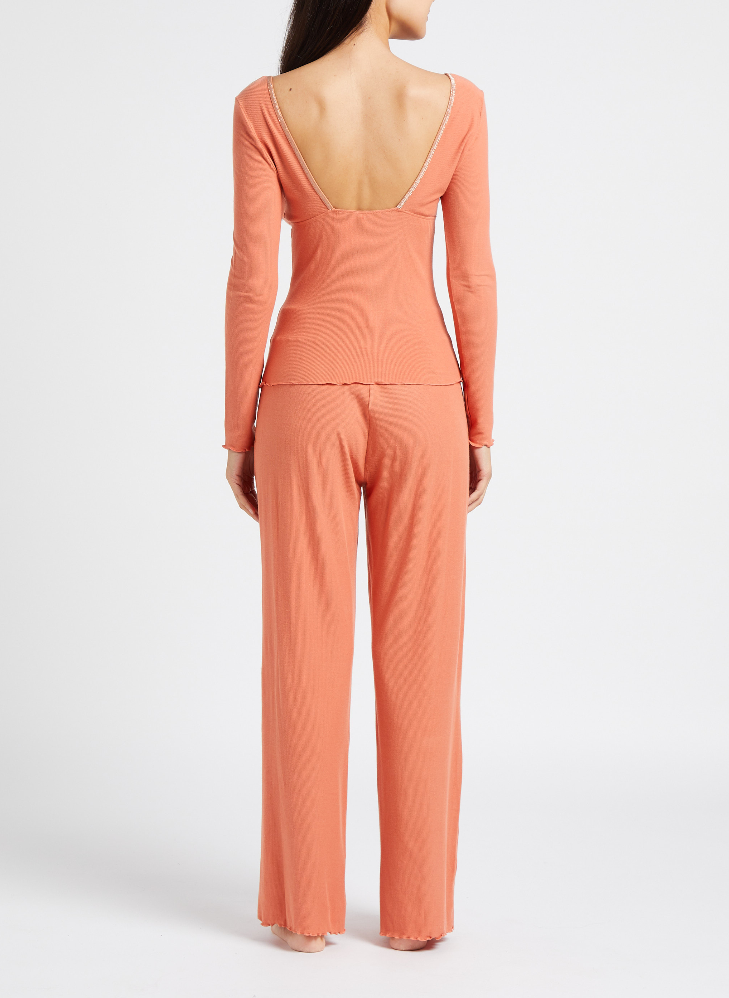 Top mit V-Ausschnitt LA NOUVELLE Rot