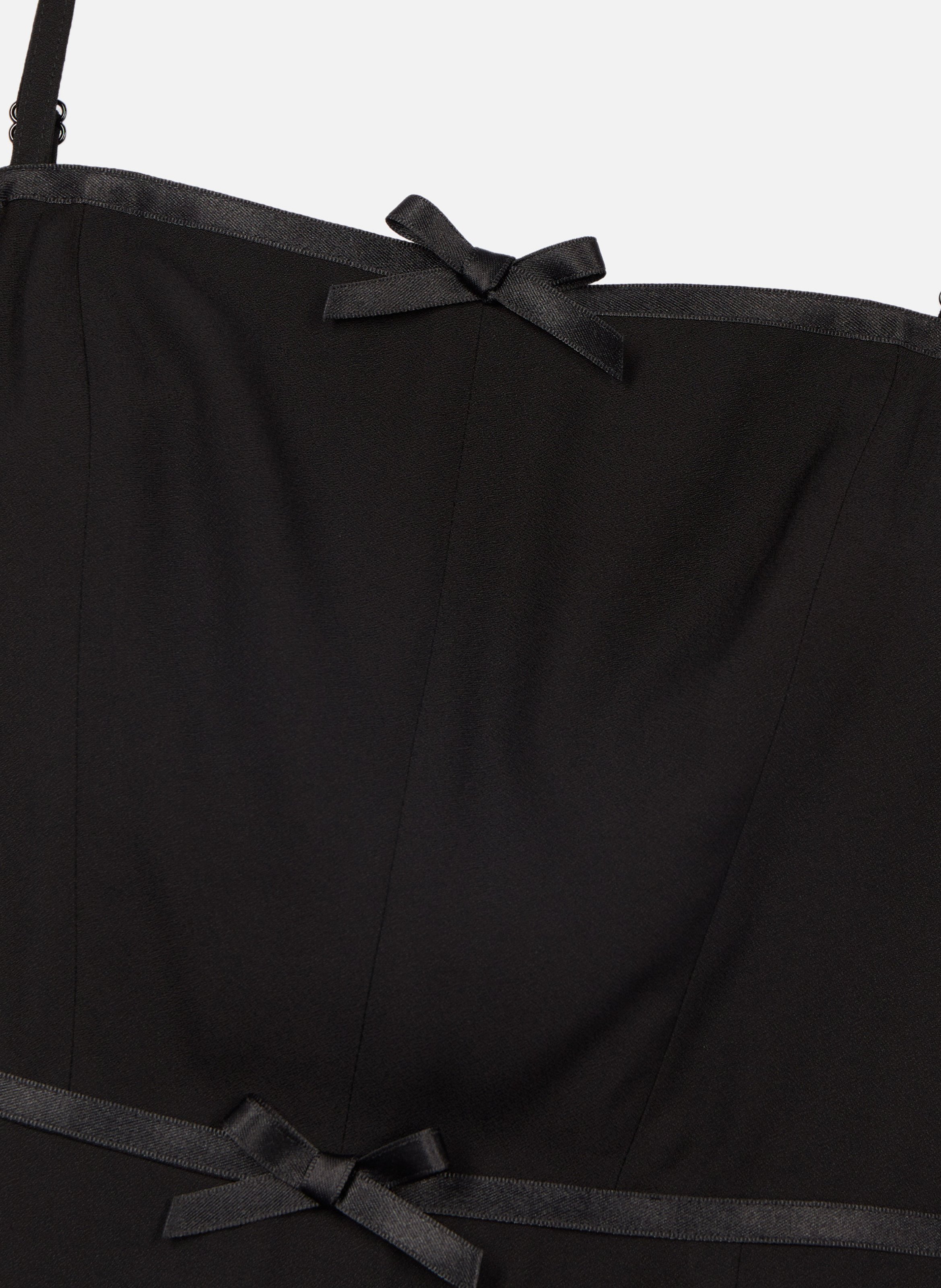 Robe courte avec détails de nœuds THE KOOPLES Noir