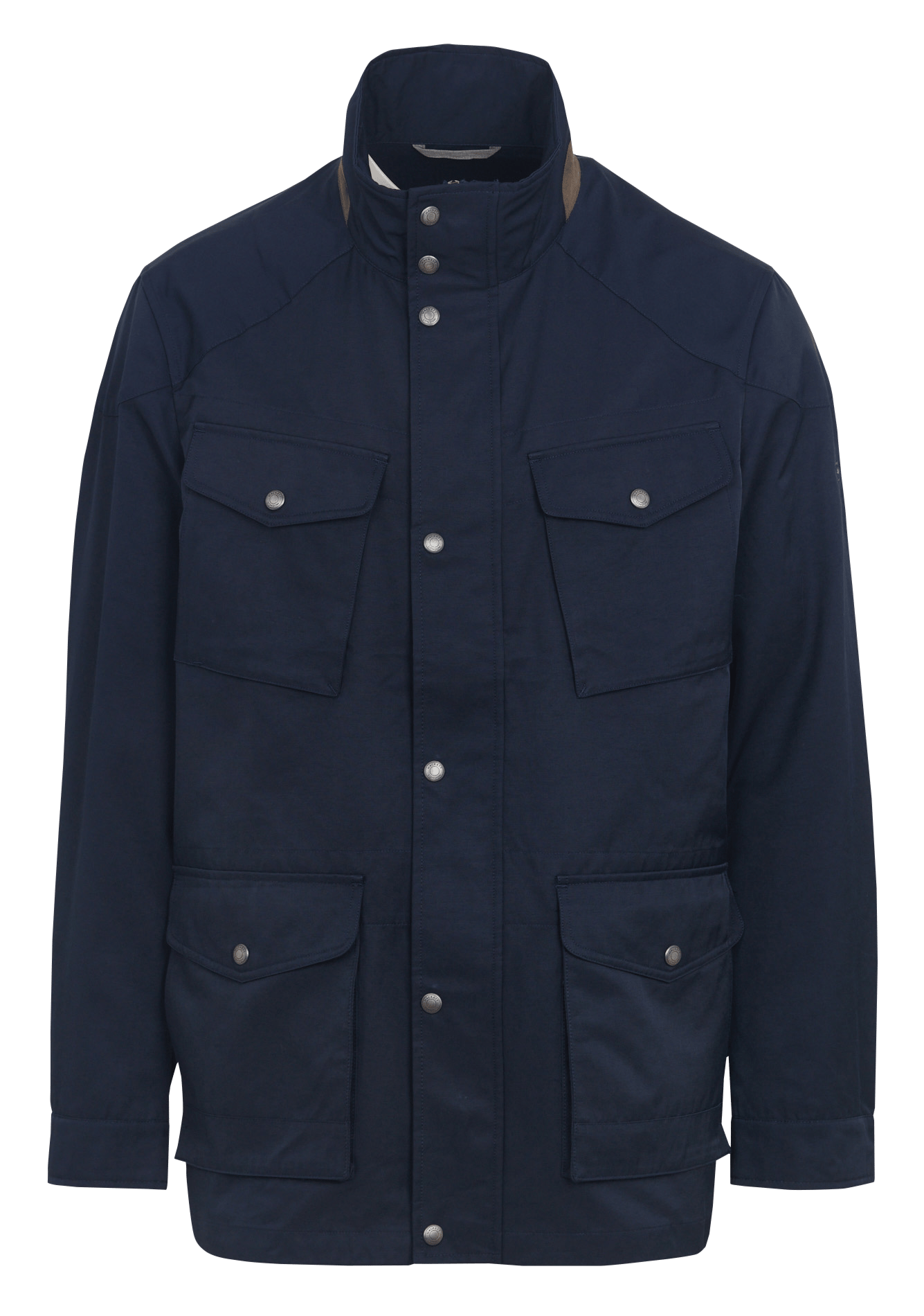 Gerade geschnittene Jacke mit Stehkragen in Uni HACKETT Blau