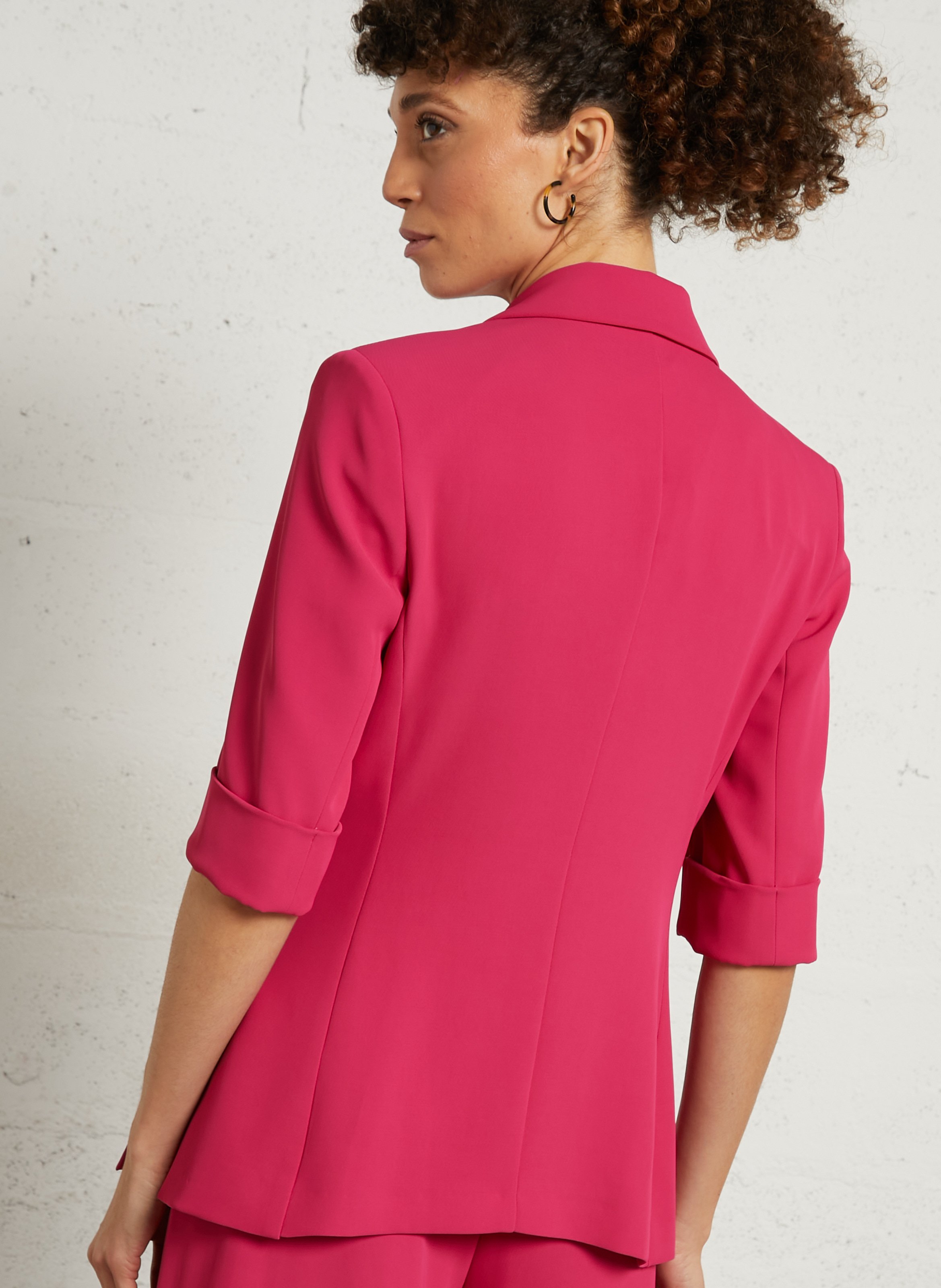 Recht jasje met reverskraag IMPERIAL Roze