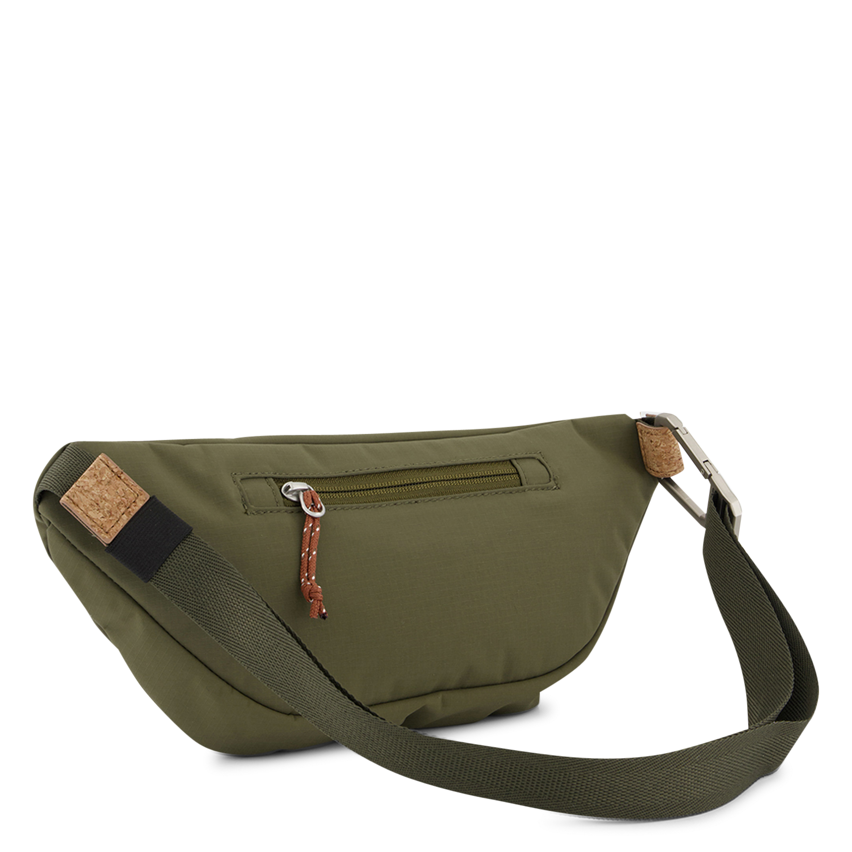 Printed canvas waist bag FAGUO Blue