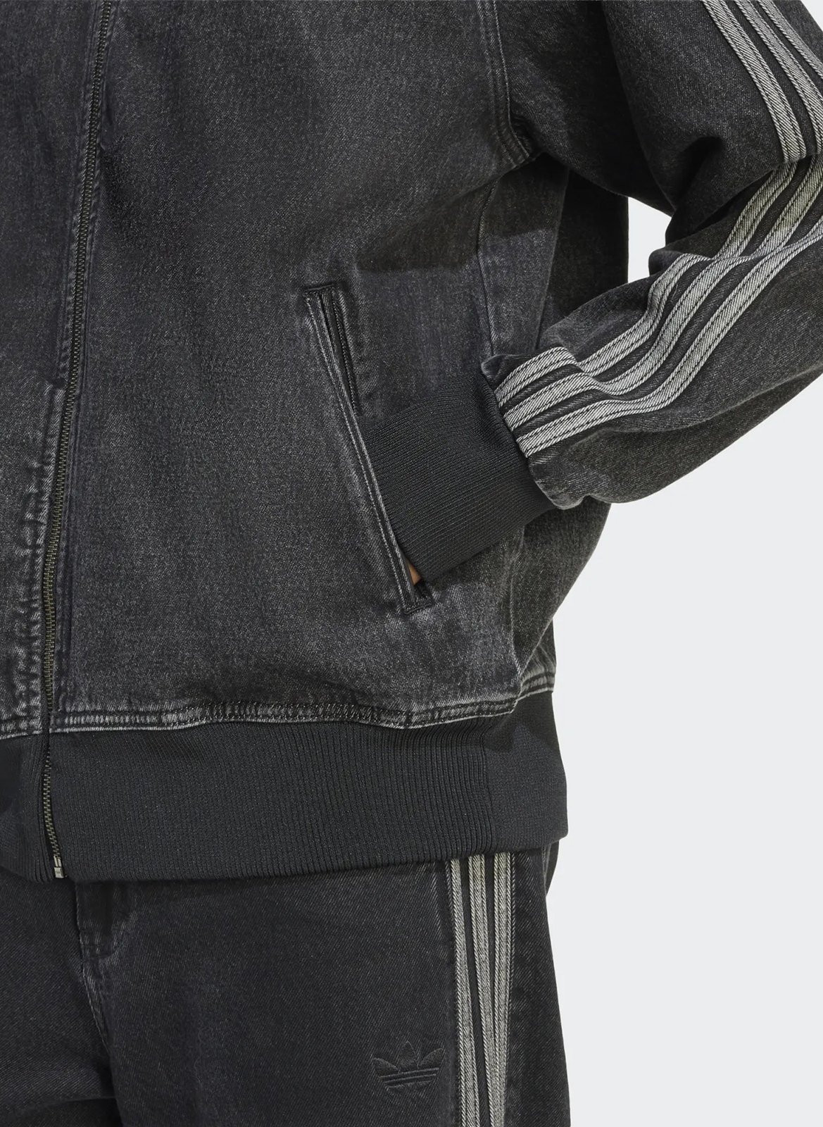 Jacke mit Stehkragen ADIDAS Schwarz
