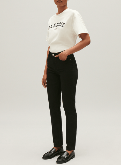 Jean slim fit taille haute CLAUDIE PIERLOT Noir