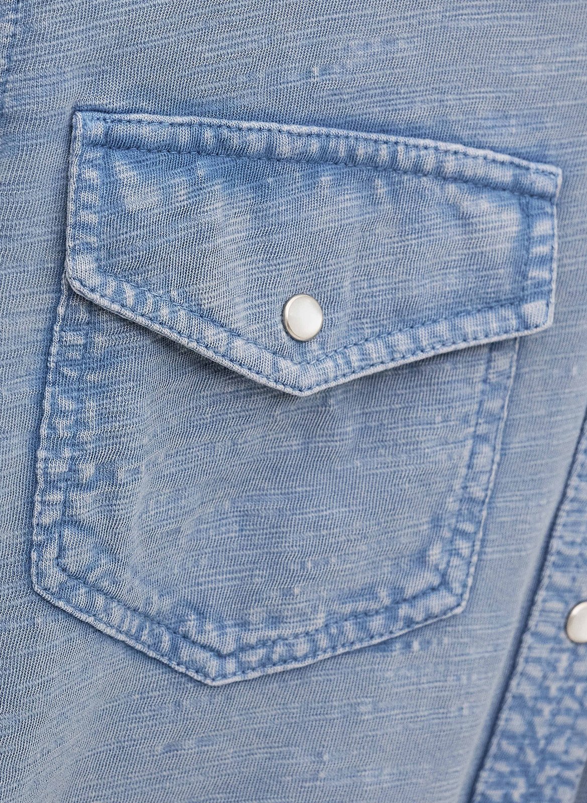 Chemise en denim col classique BA&SH Bleu