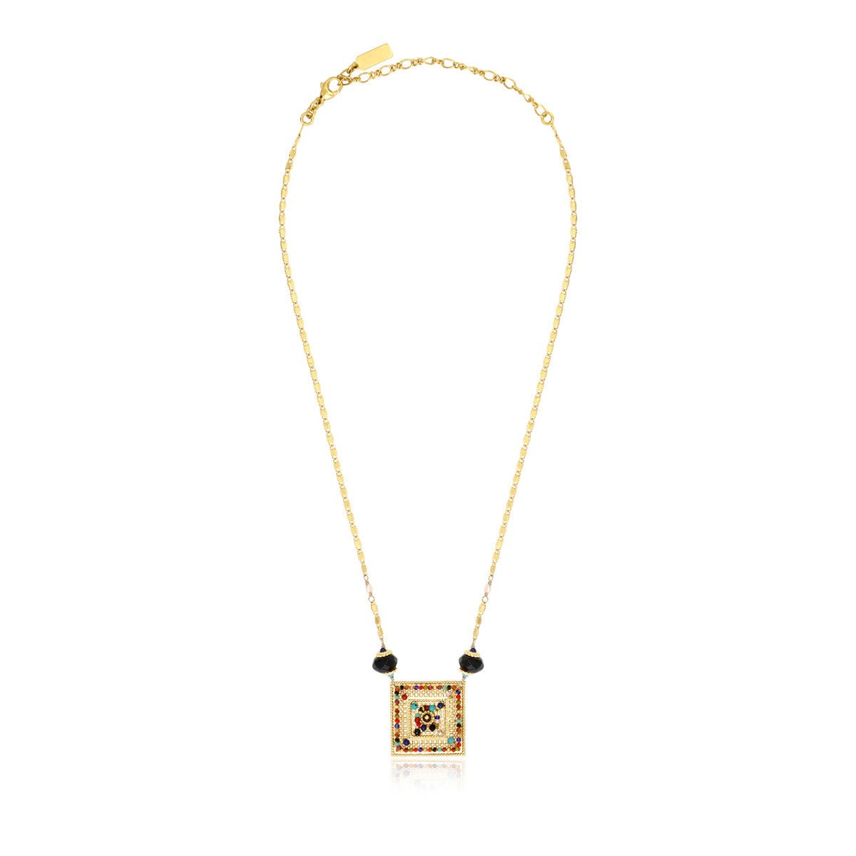 Gold-plated necklace SATELLITE PARIS Multicolored