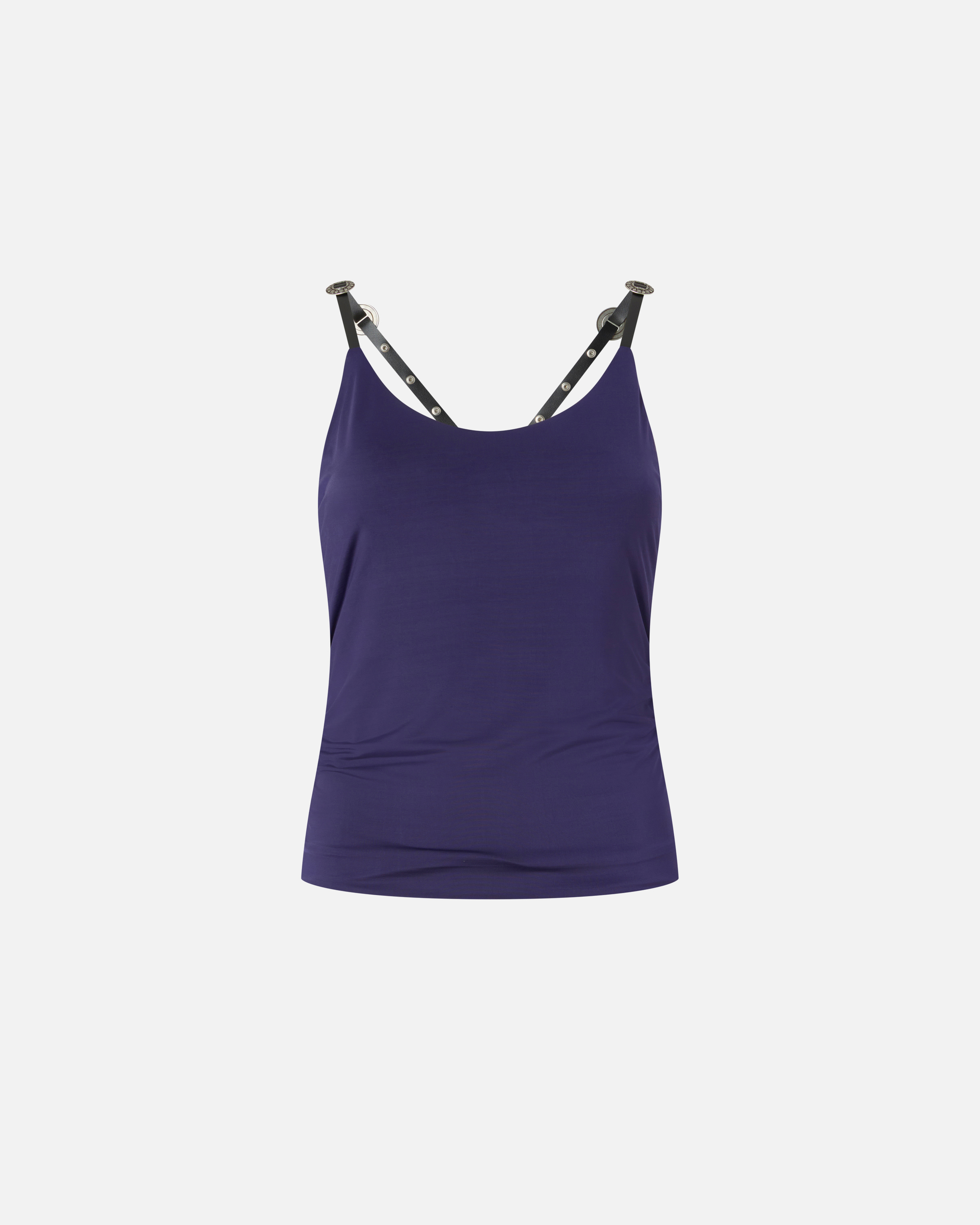 Studded strap top PINKO Purple