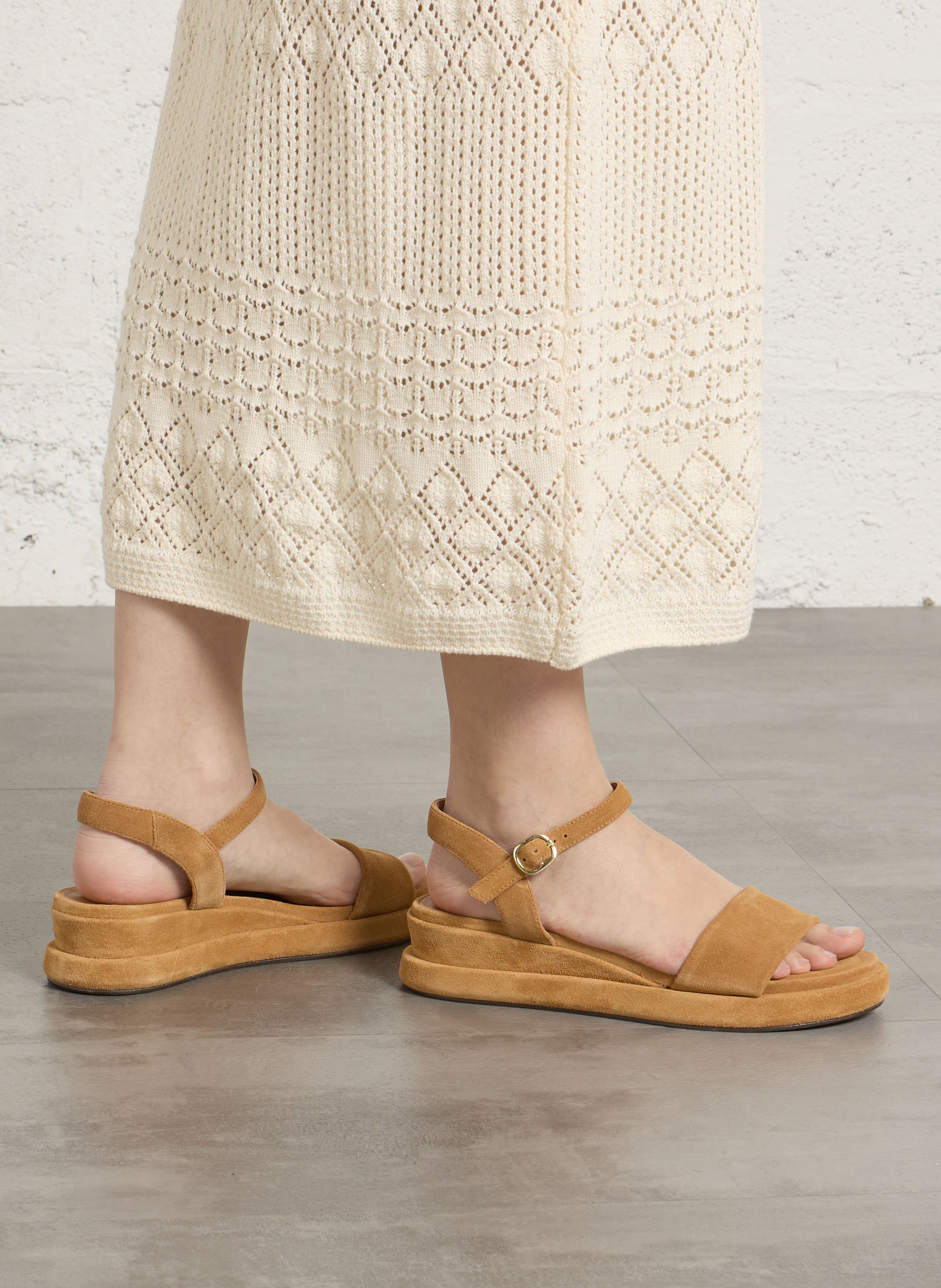 Espadrilles met sleehak BOCAGE Bruin