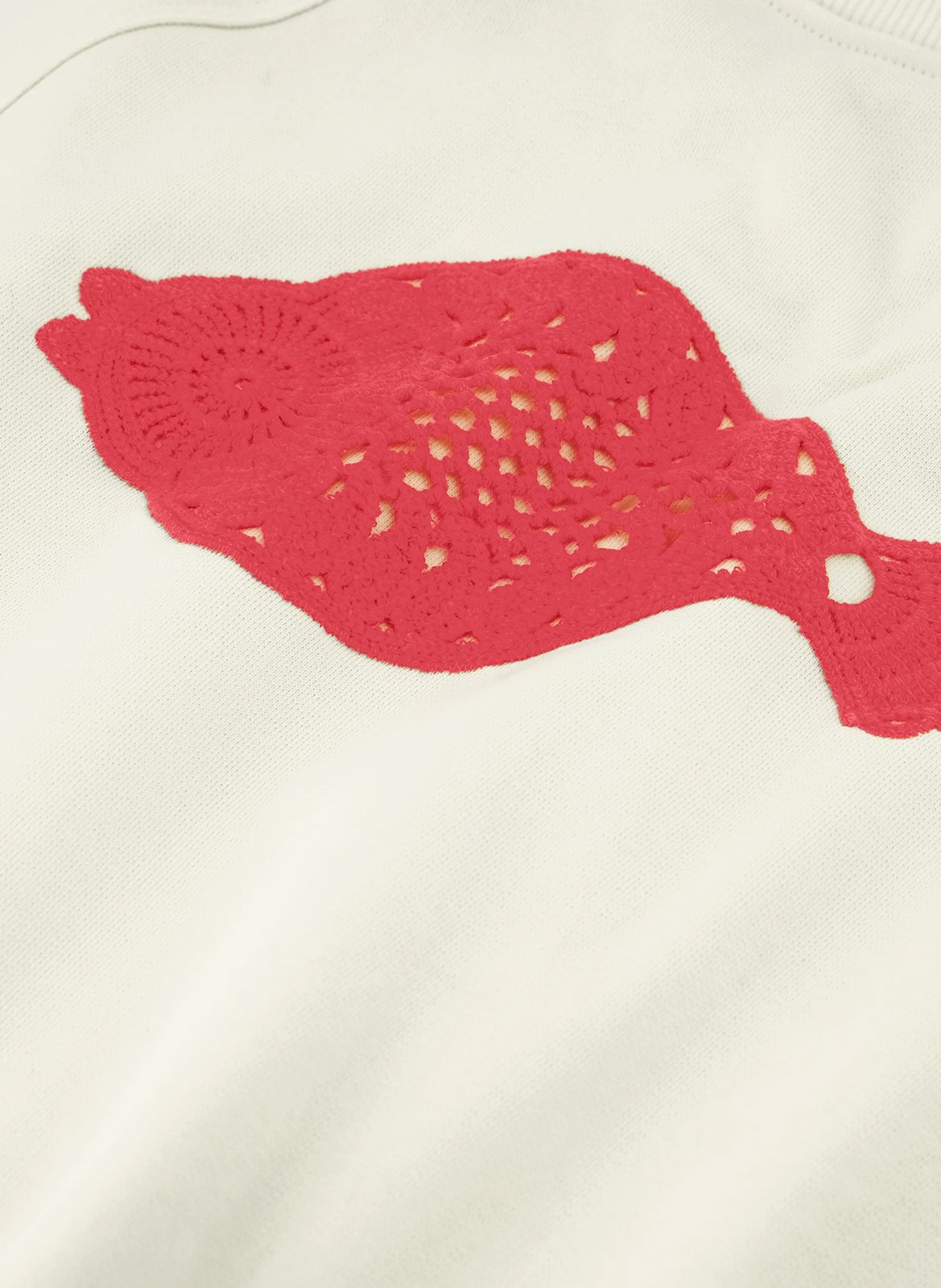 Sweat ample à broderies soleil FABIENNE CHAPOT Blanc