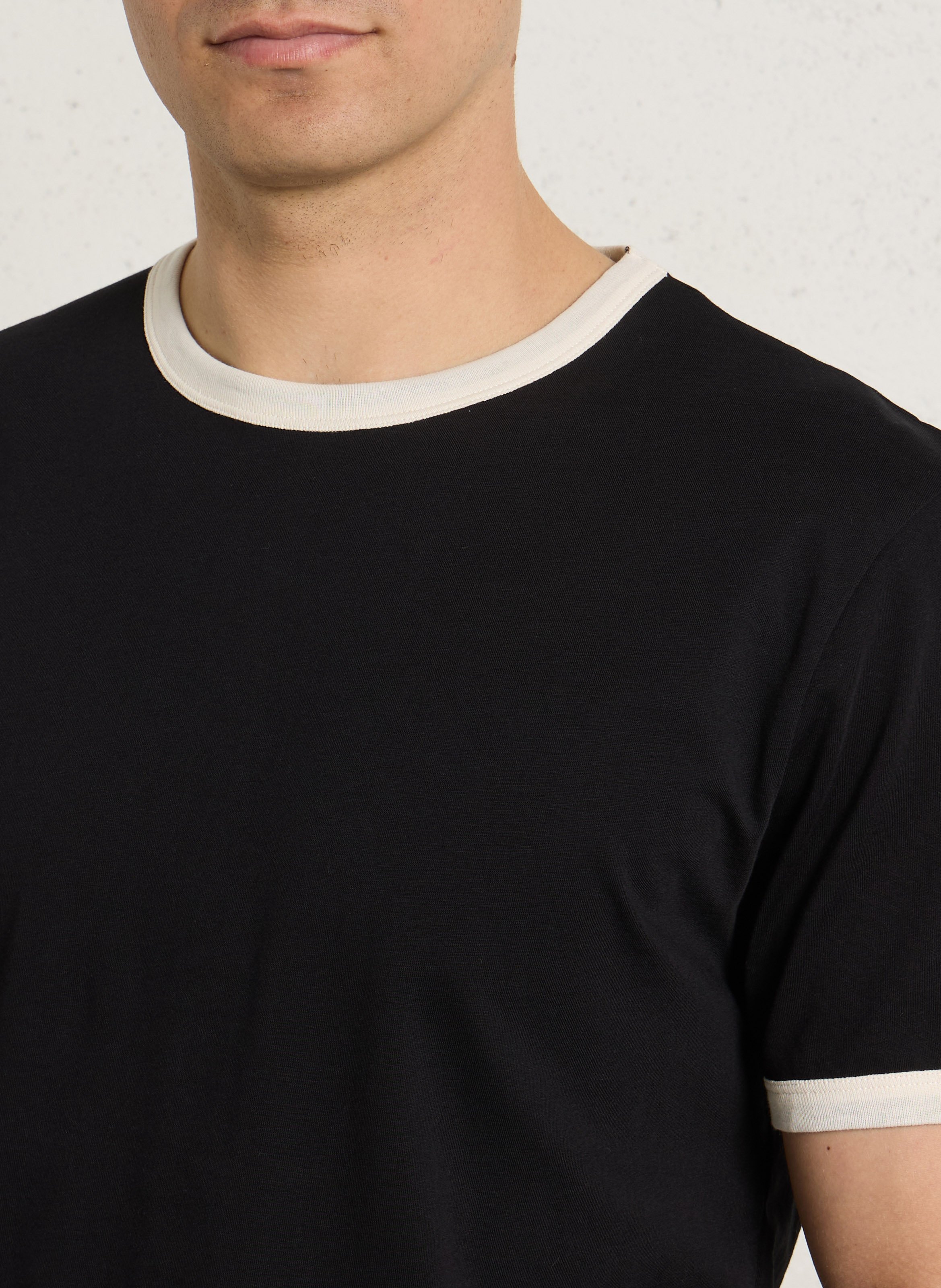 Straight cotton T-shirt AU PRINTEMPS PARIS Multicolored