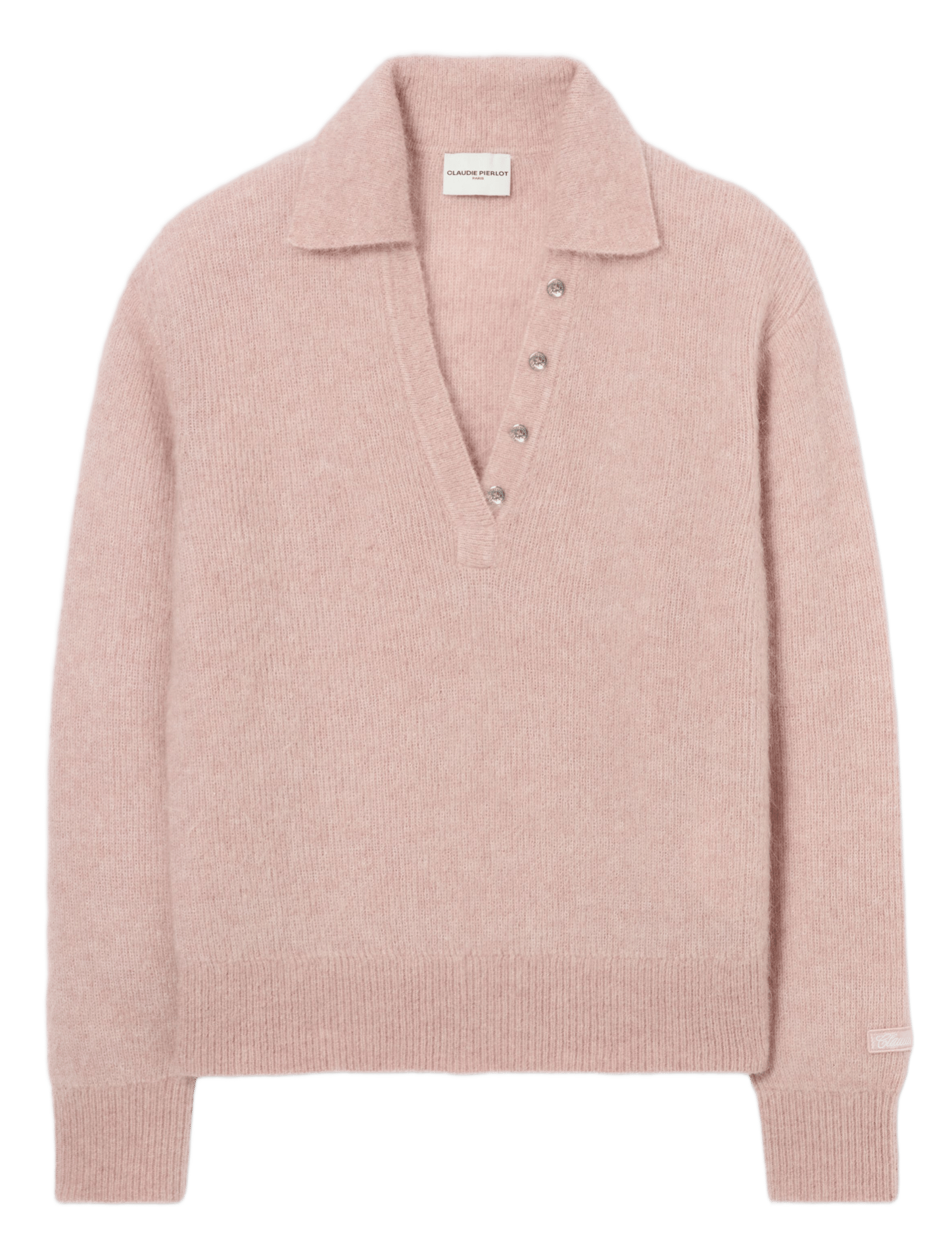 Pull droit en laine mélangée CLAUDIE PIERLOT Rose