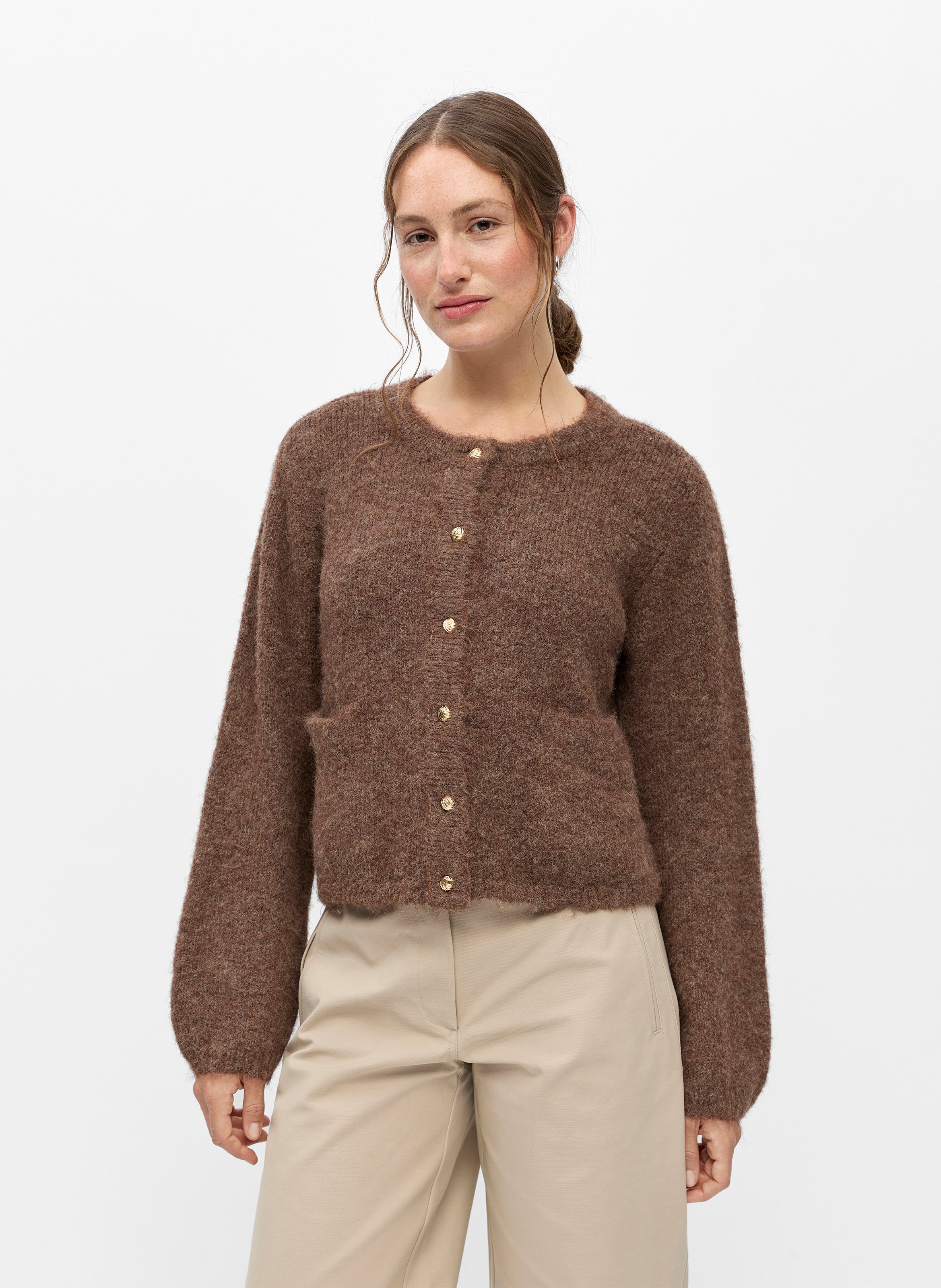 Round-neck cardigan OBJECT