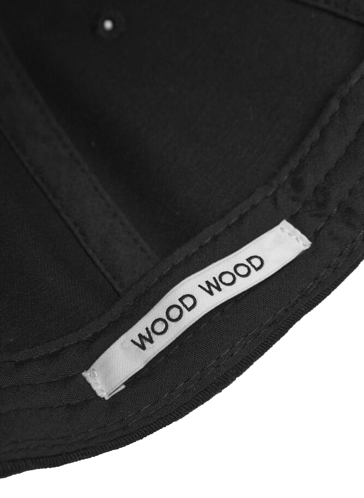 Organic cotton cap WOOD WOOD Black