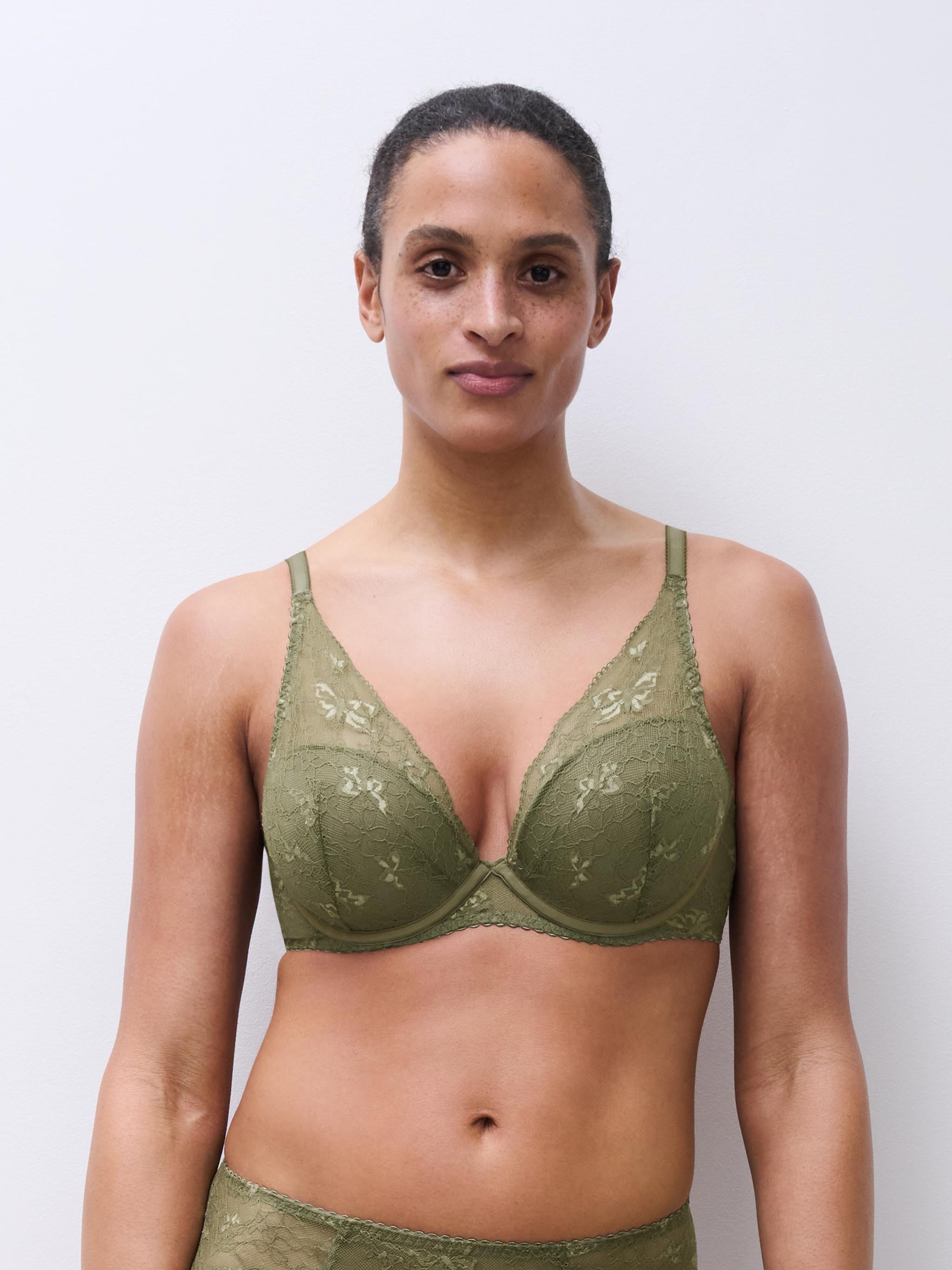 Plunge cup bra CHANTELLE PULP Green
