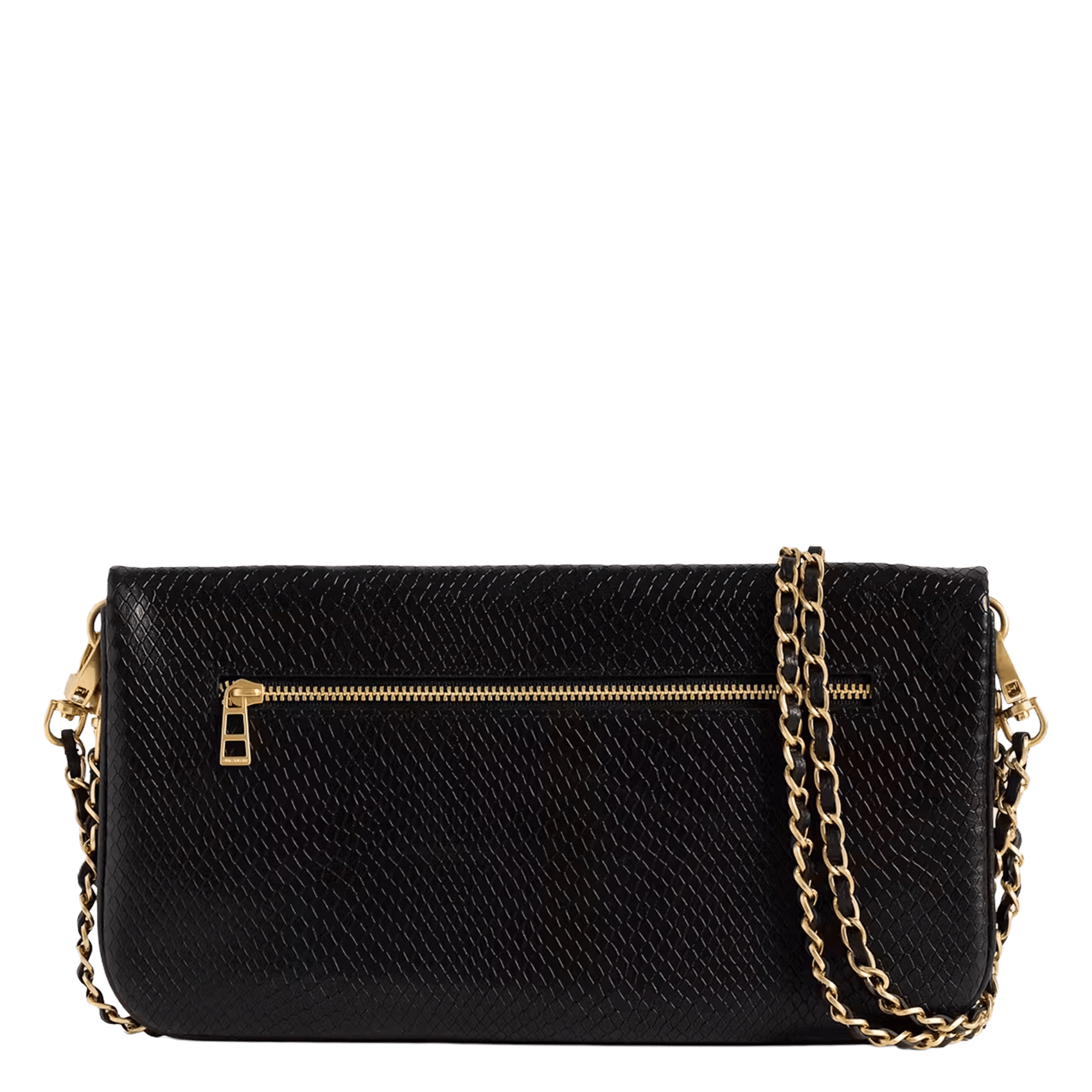Sac bandoulière effet python en cuir ZADIG&VOLTAIRE Noir