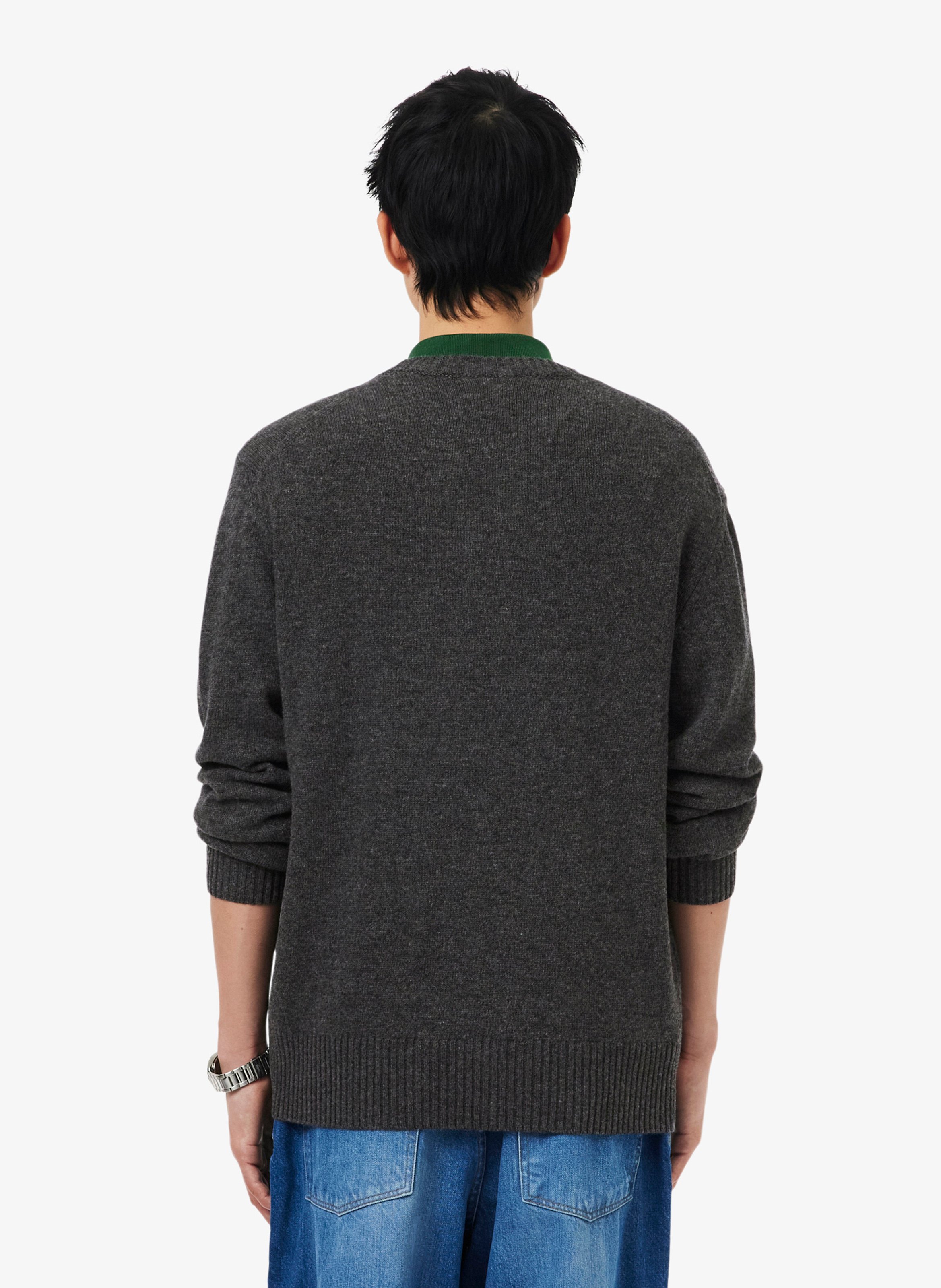 Fine wool sweater | Grey LACOSTE Men