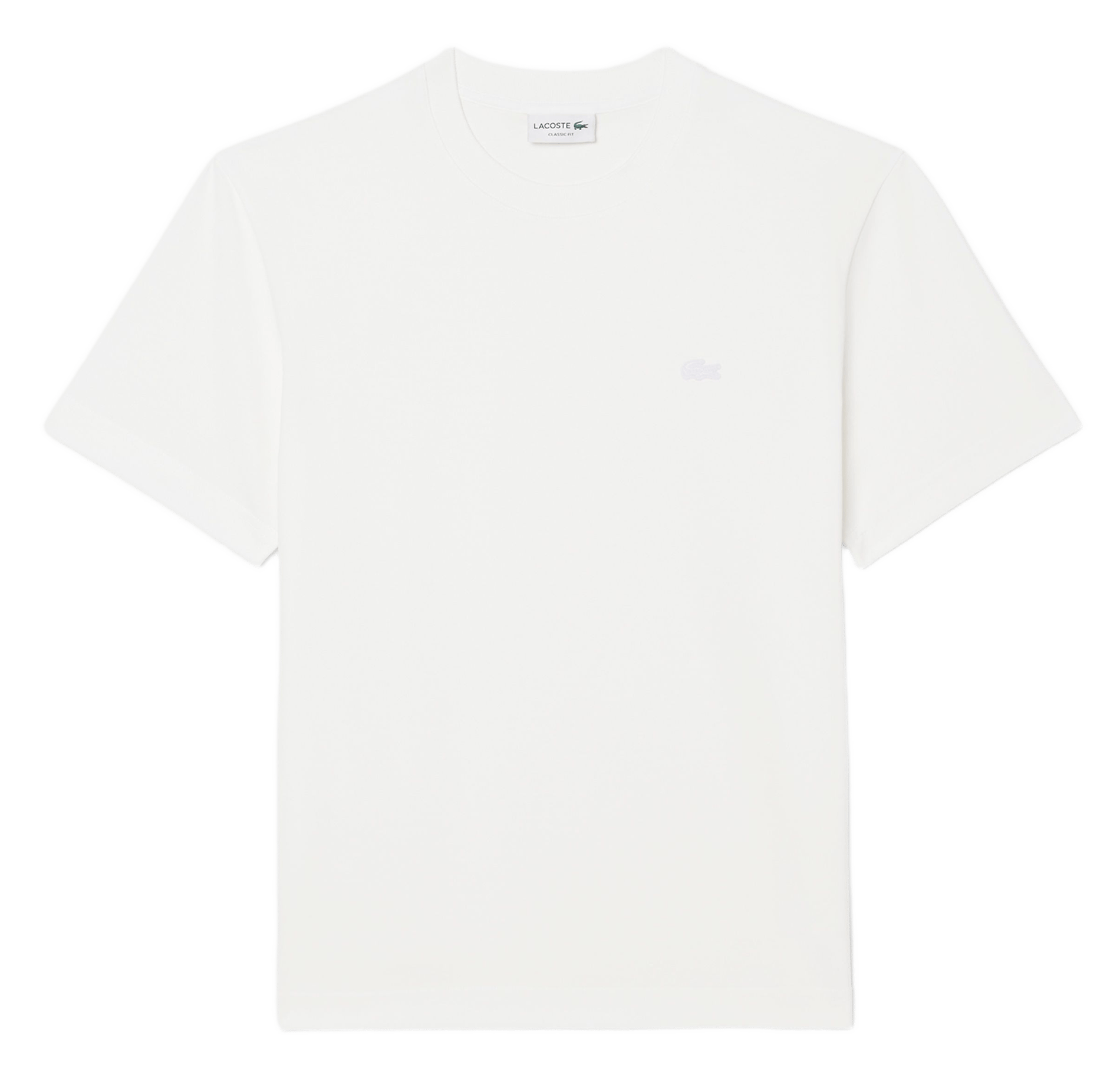 Gerade geschnittenes T-Shirt aus Baumwolle LACOSTE Weiss