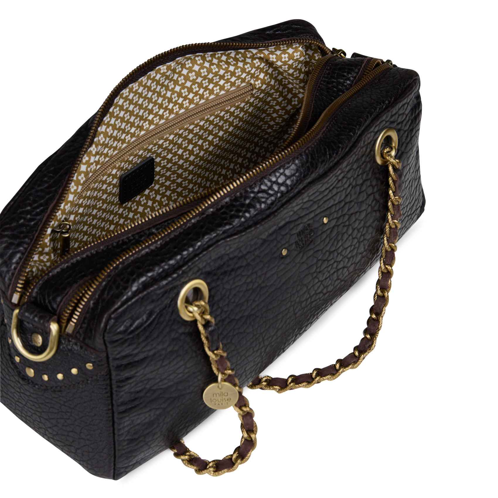 Leren tas  MILA LOUISE Bruin