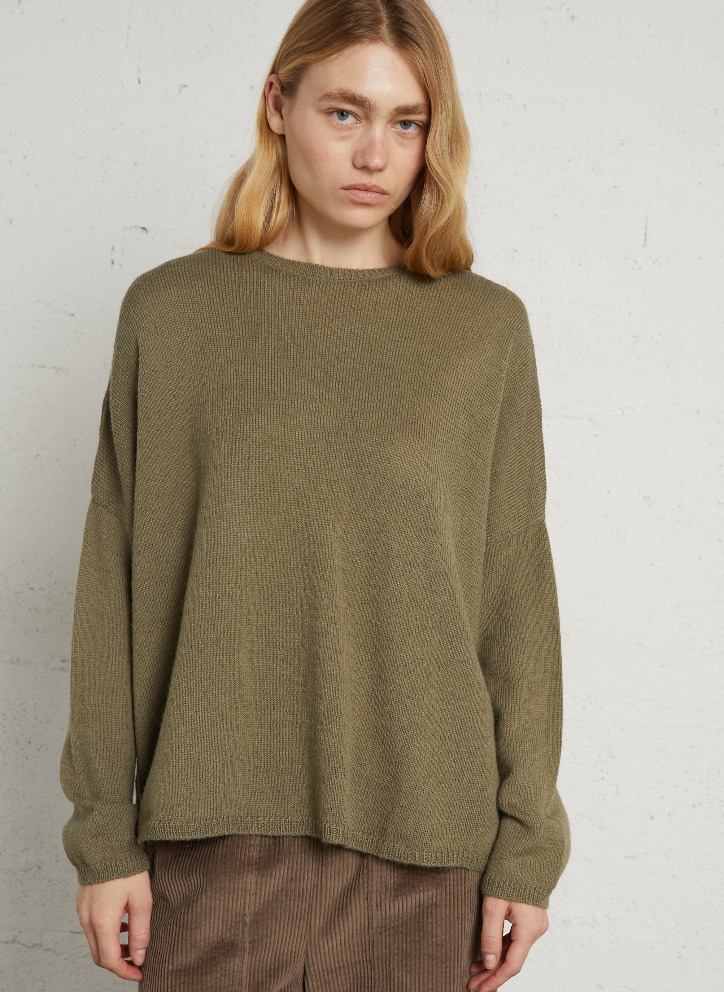 Round-neck wool-blend sweater MASSCOB