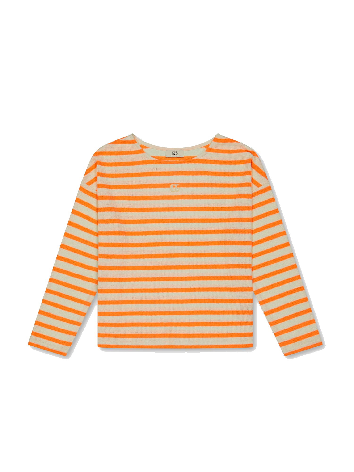 Pull col rond LE TEMPS DES CERISES Orange