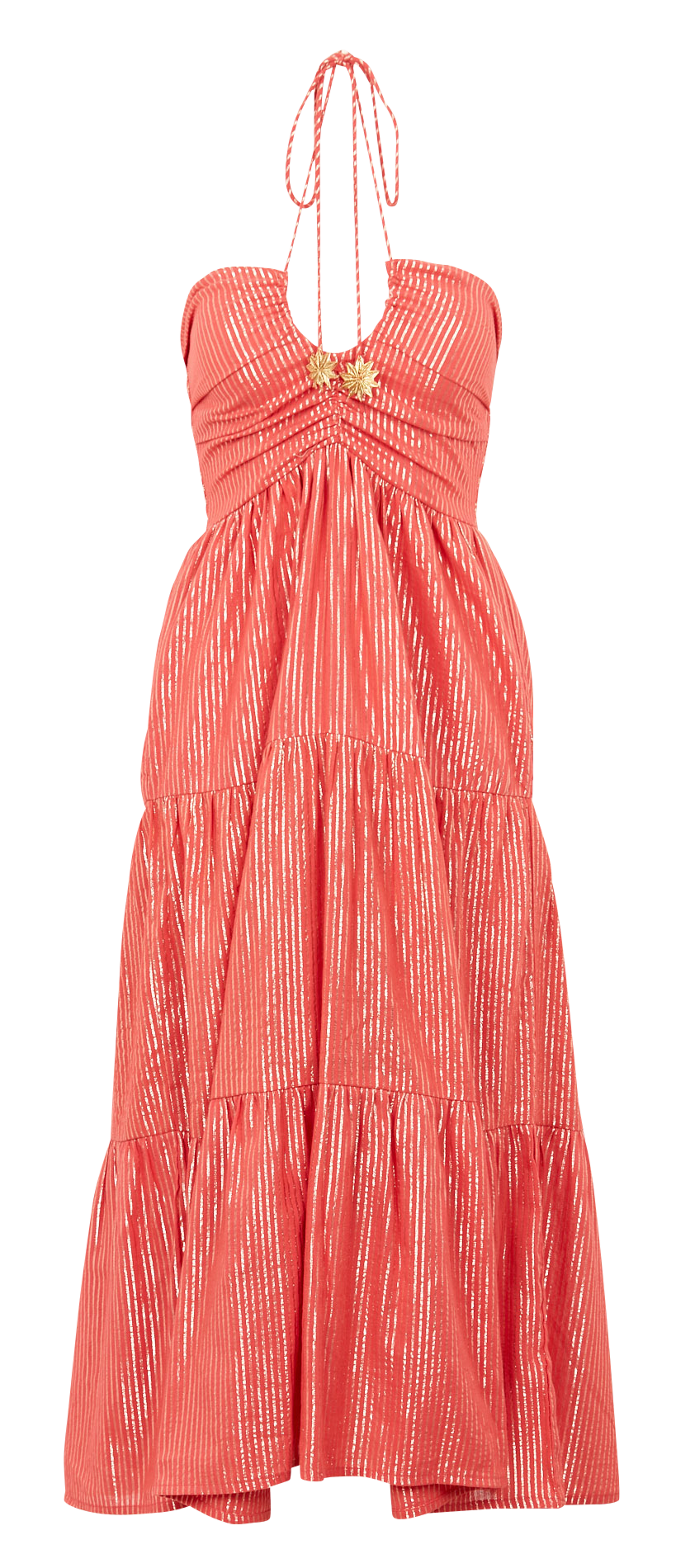 Robe longue en coton mélangé SUNDRESS Rose