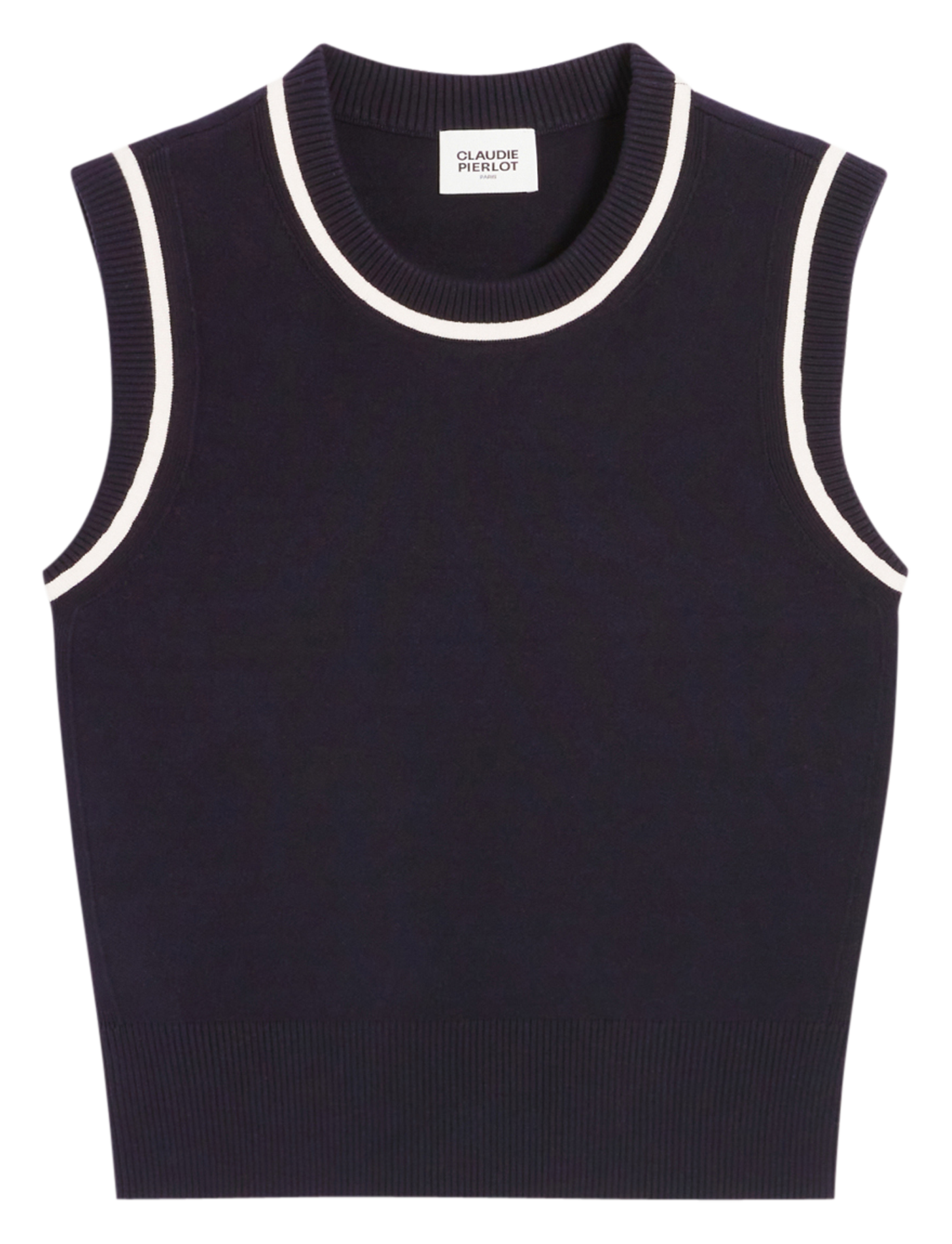 Gebreide trui met ronde hals BlauwCLAUDIE PIERLOT