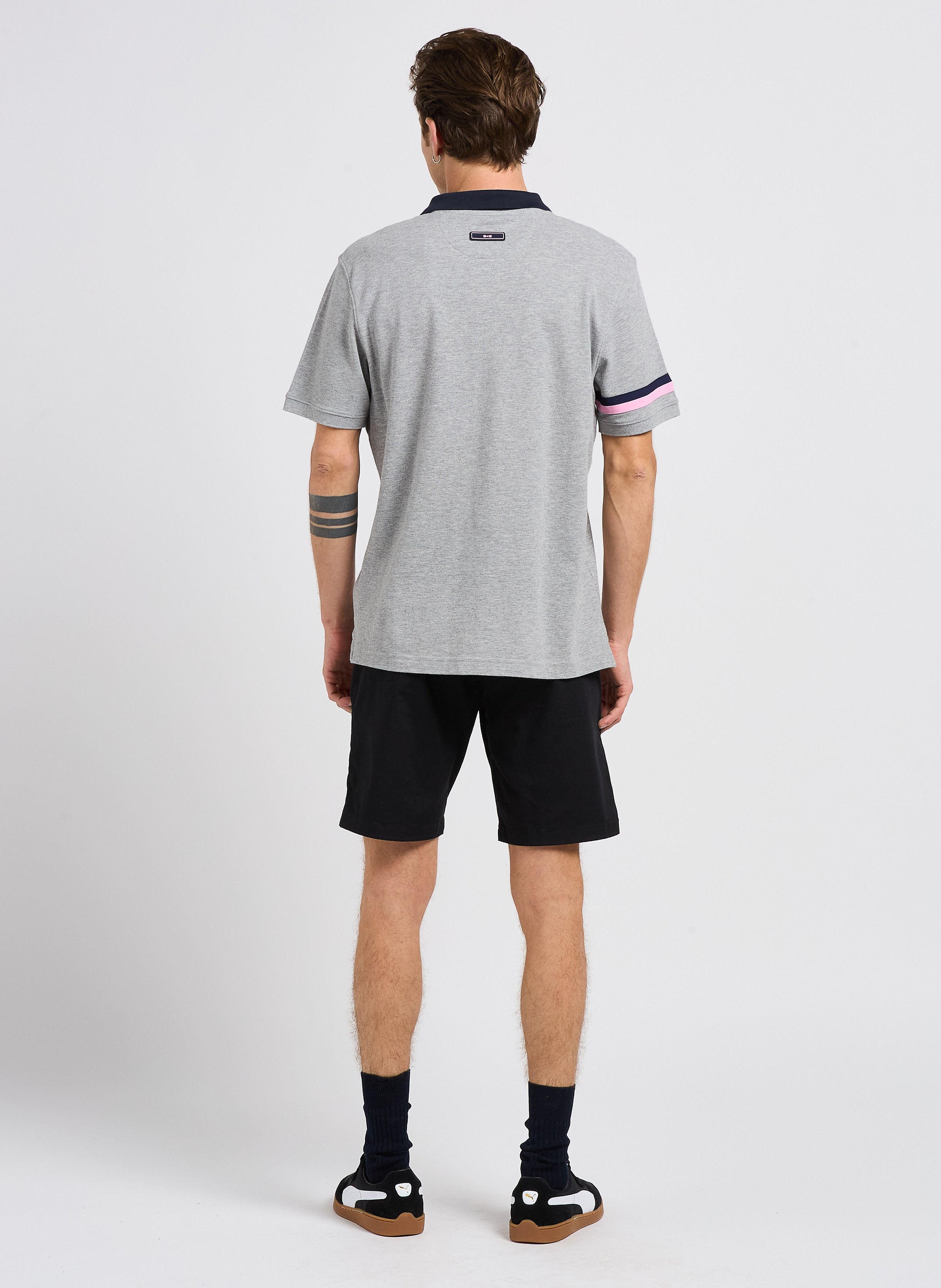 Short in blended organic cotton SELECTED Black