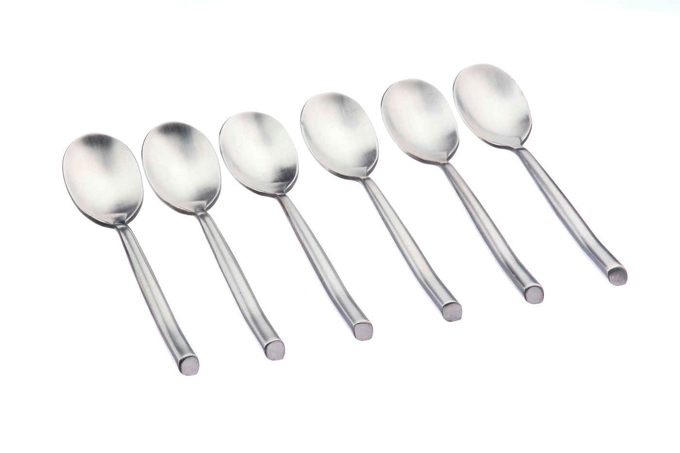 Set of 6 small spoons BJORN Red