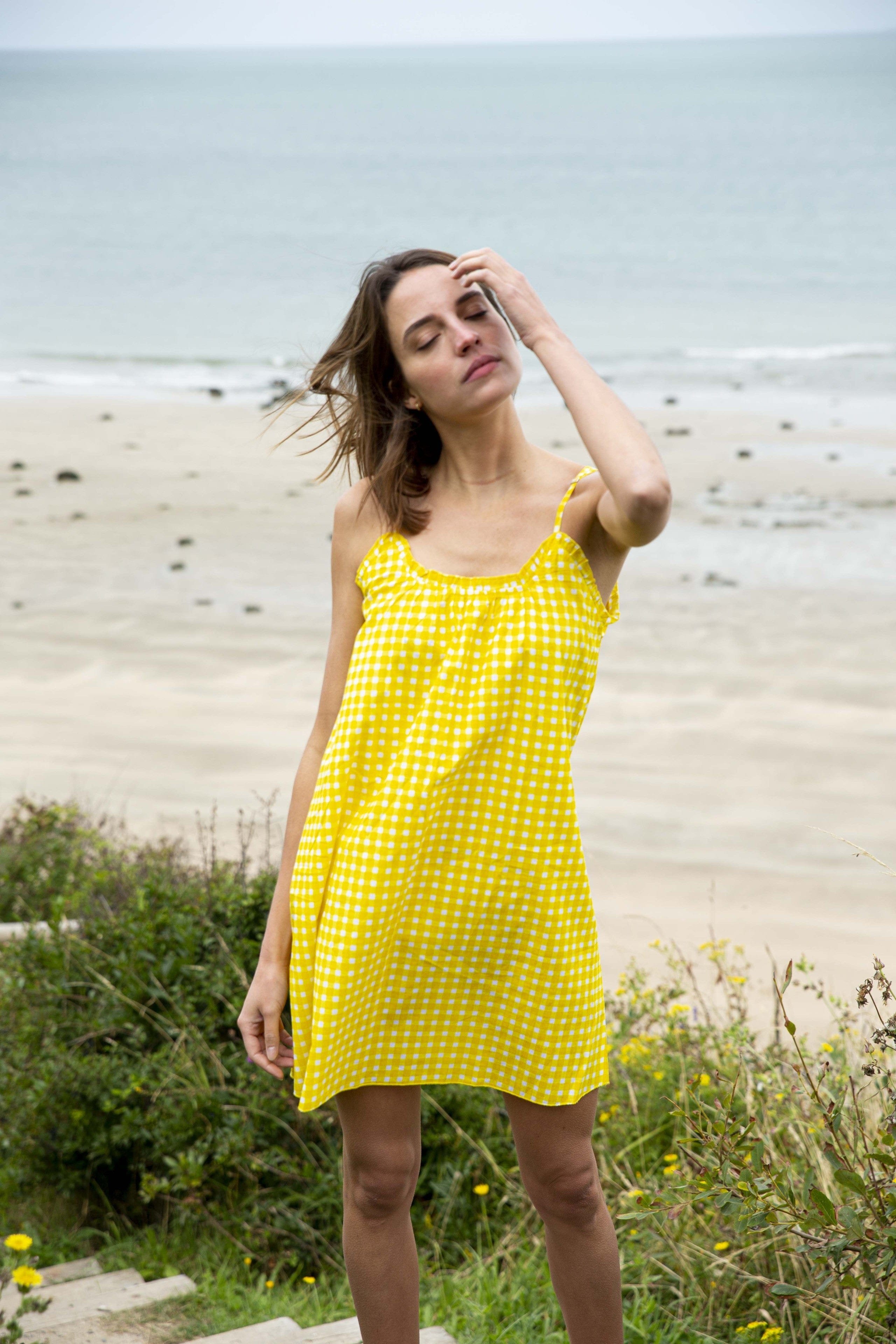 Nuisette coton vichy GERMAINE DES PRES Multicolore