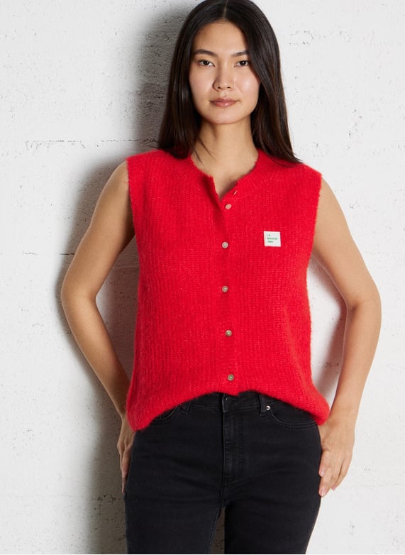 Gilet Sans Manche Brodé Noir Tom - Sozély Gilet Sans Manche Brodé Noir Tom - Sozély