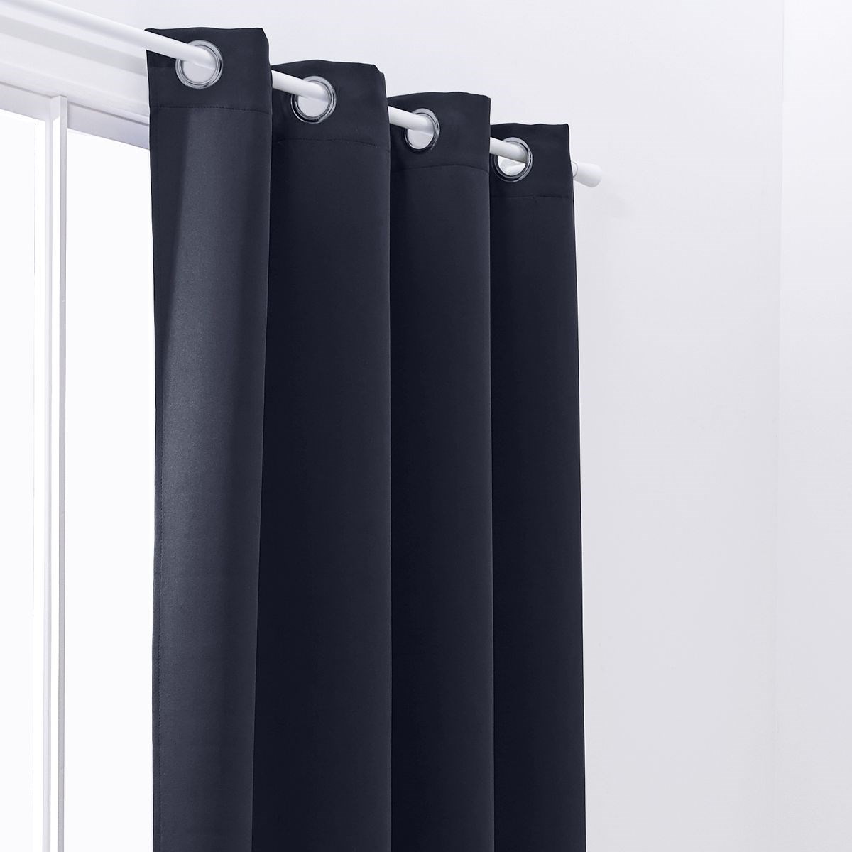 Plain insulating curtain with eyelets TODAY LINGE DE MAISON Blue