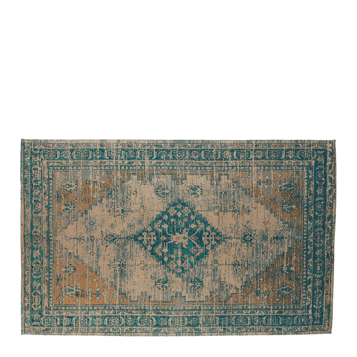 Cotton rug BLANC D'IVOIRE Blue