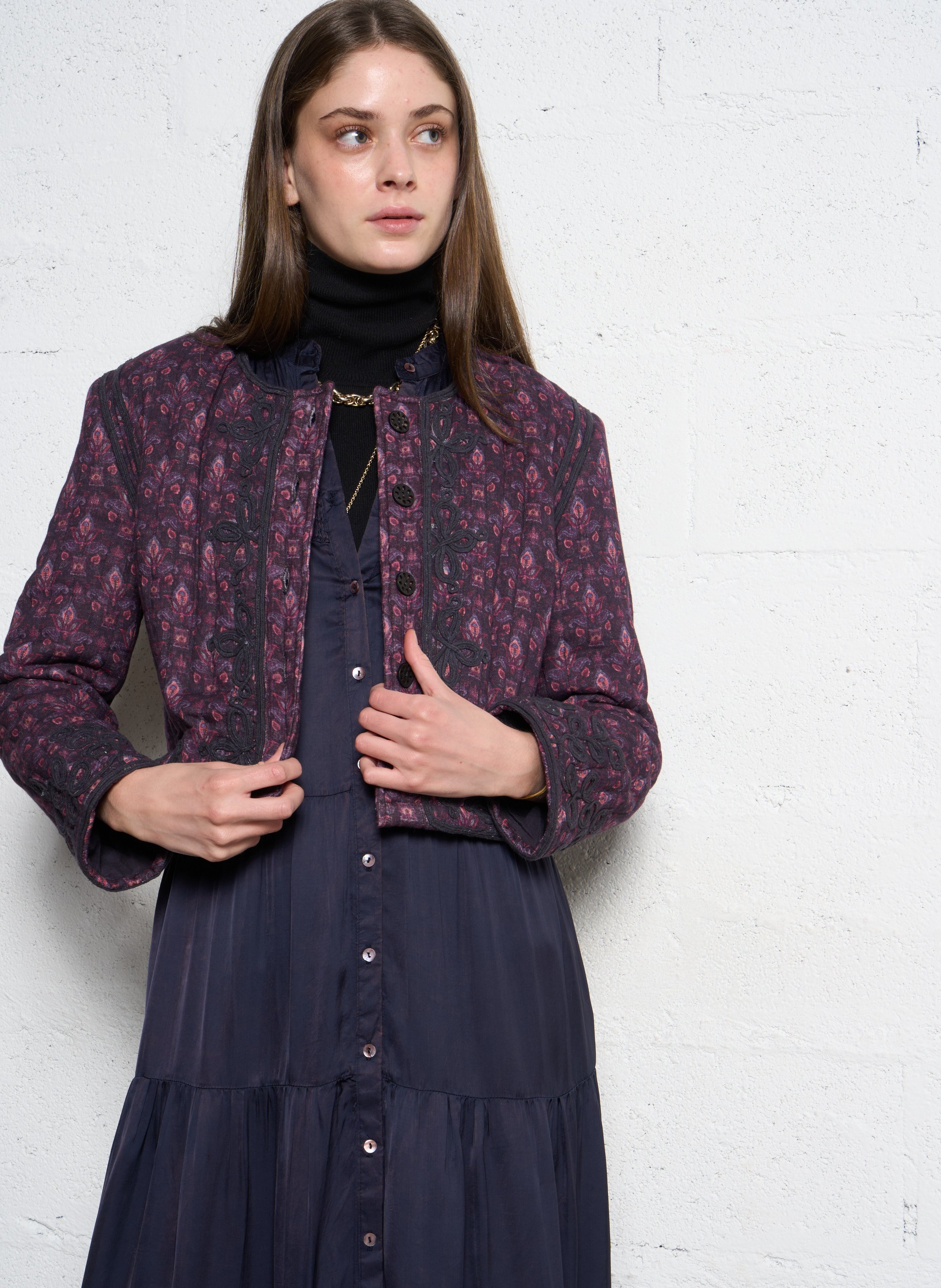 Veste matelassée en coton MAISON HOTEL Violet