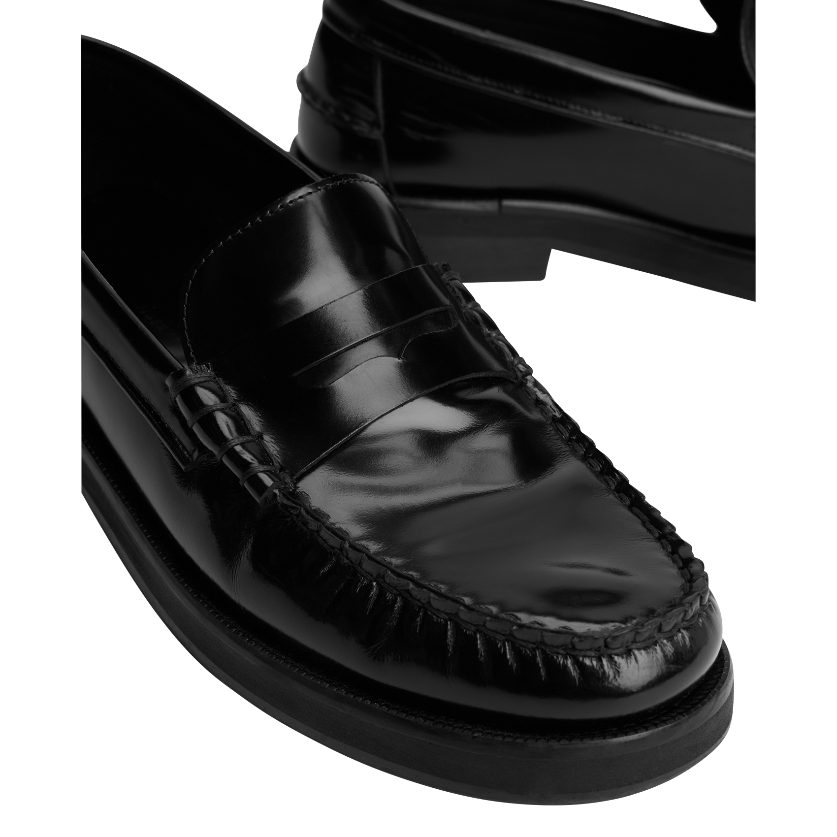 Patent leather loafers TOMMY HILFIGER Black