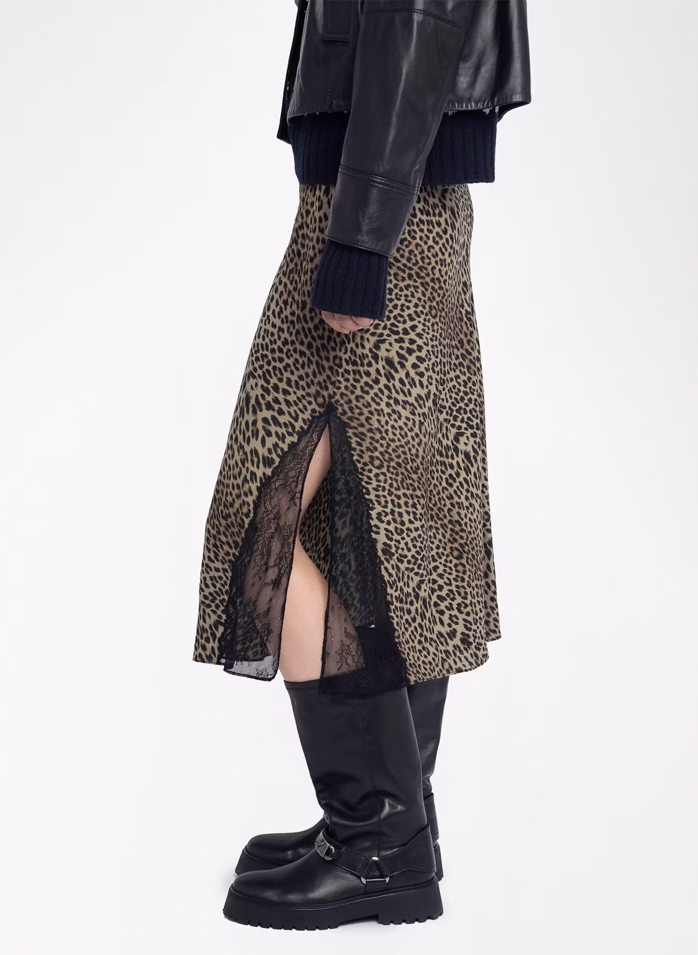 Gonna corta stampata ZADIG&VOLTAIRE Verde