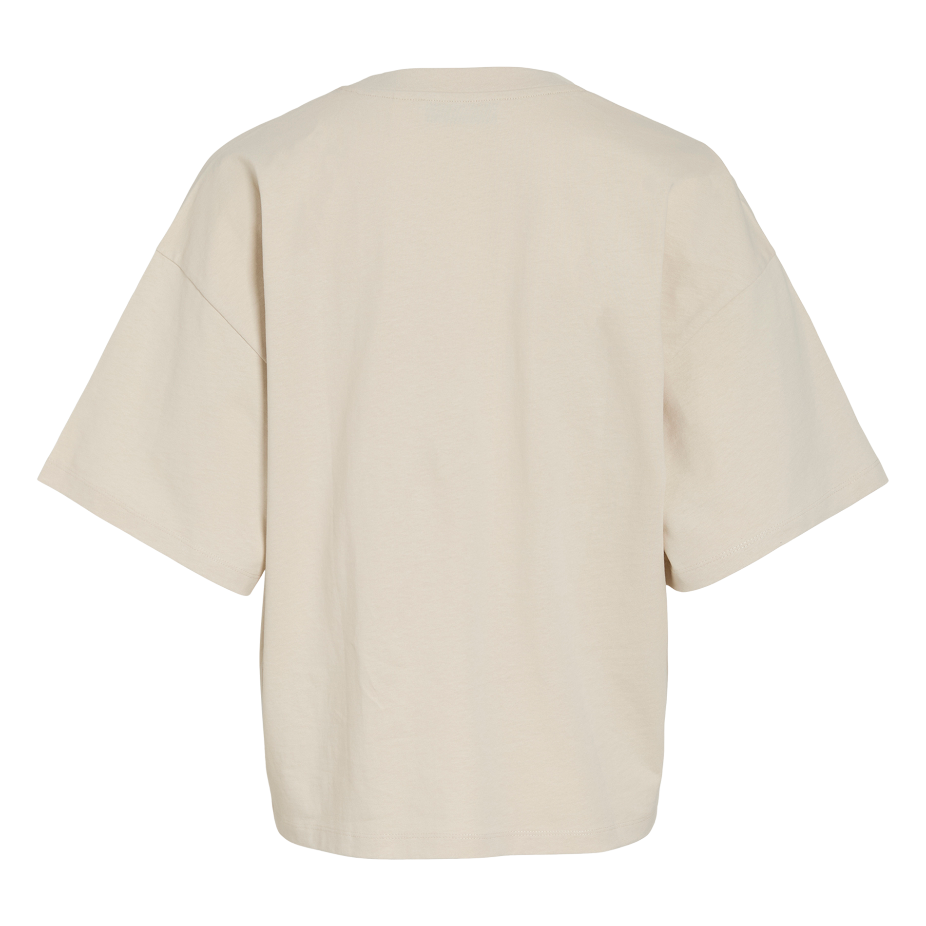 Tee-shirt col rond en coton bio ROUGE EDIT Beige