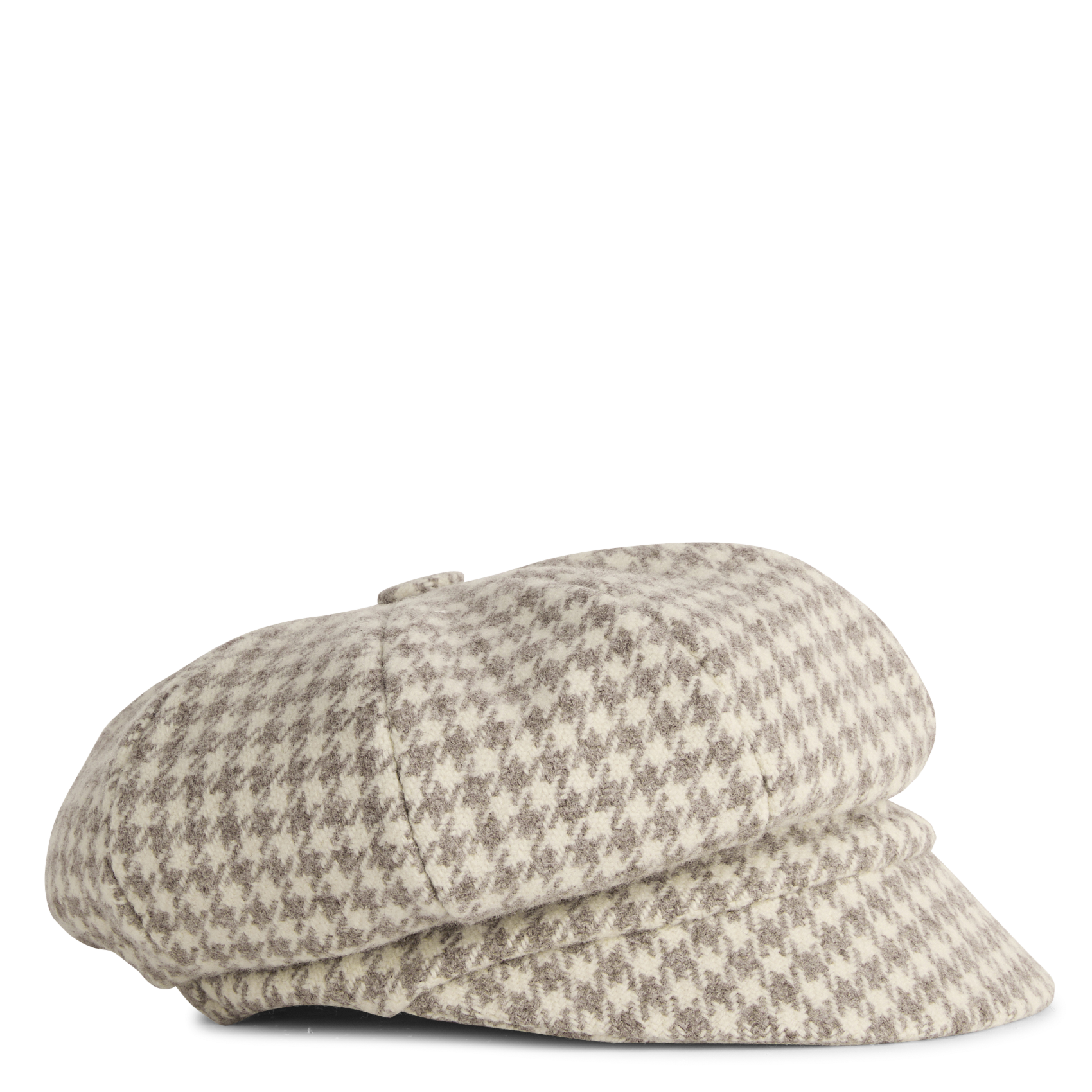 Gavroche pied de poule en laine AU PRINTEMPS PARIS Beige