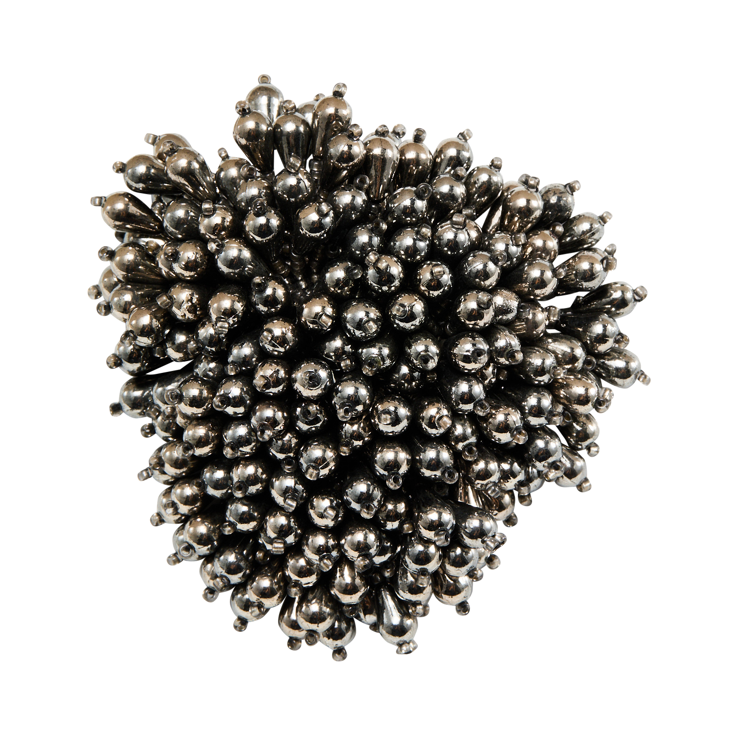 Broche trébol perlado con efecto pompón FEEKA