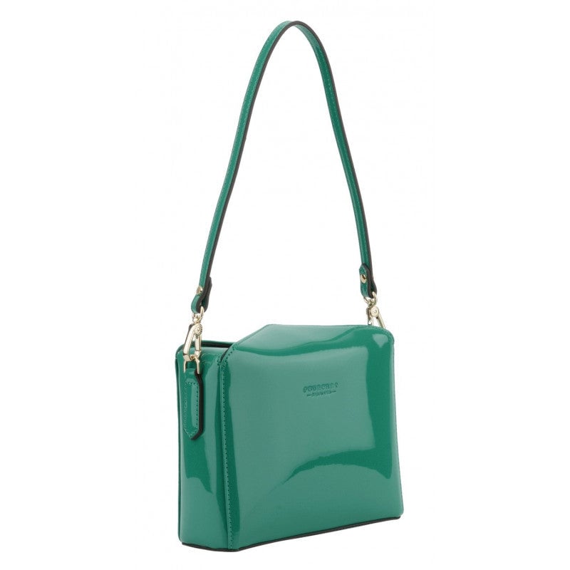 Shoulder bag - synthetic and leather POURCHET Green