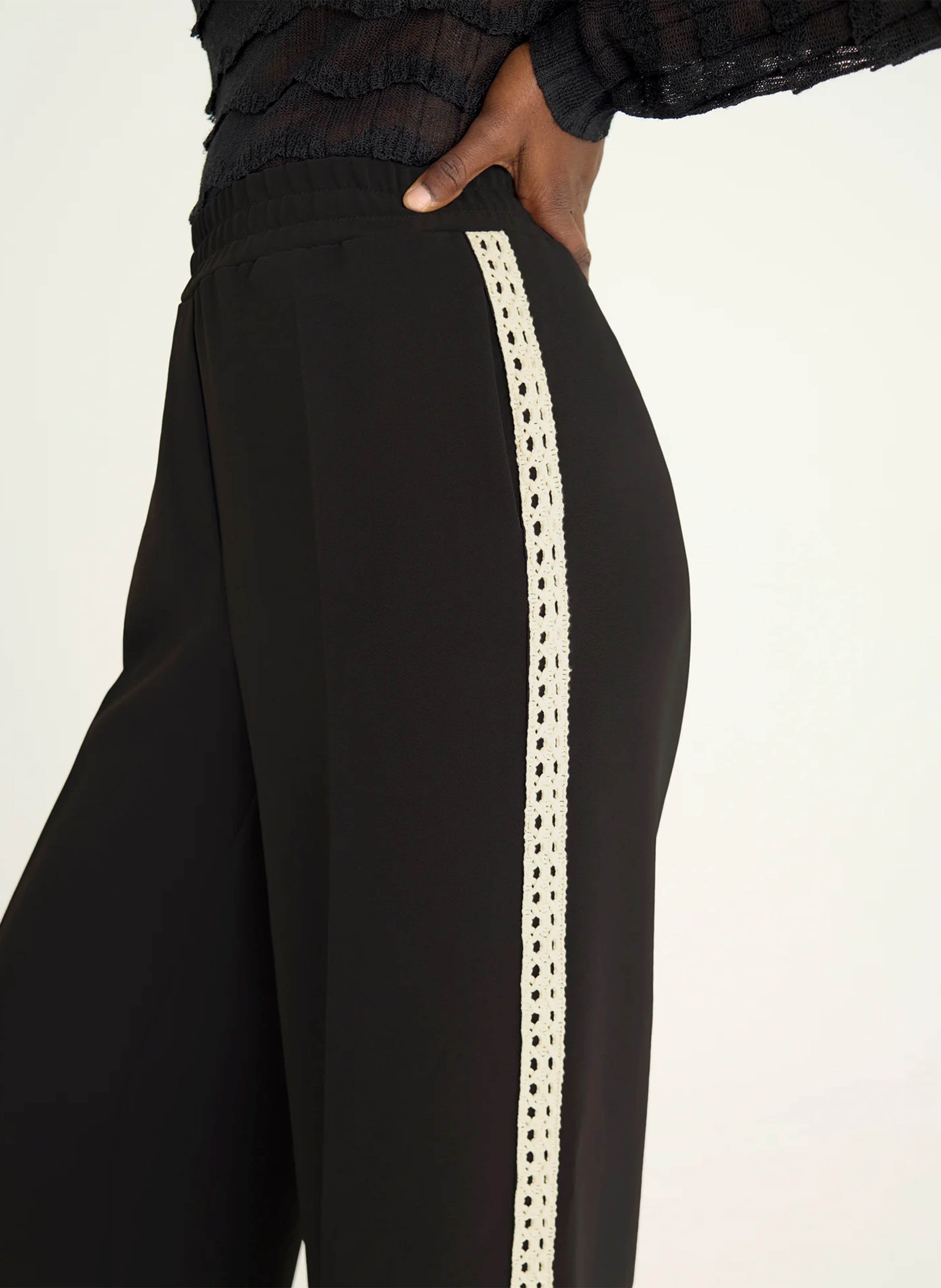 Wide trousers COTELAC Black