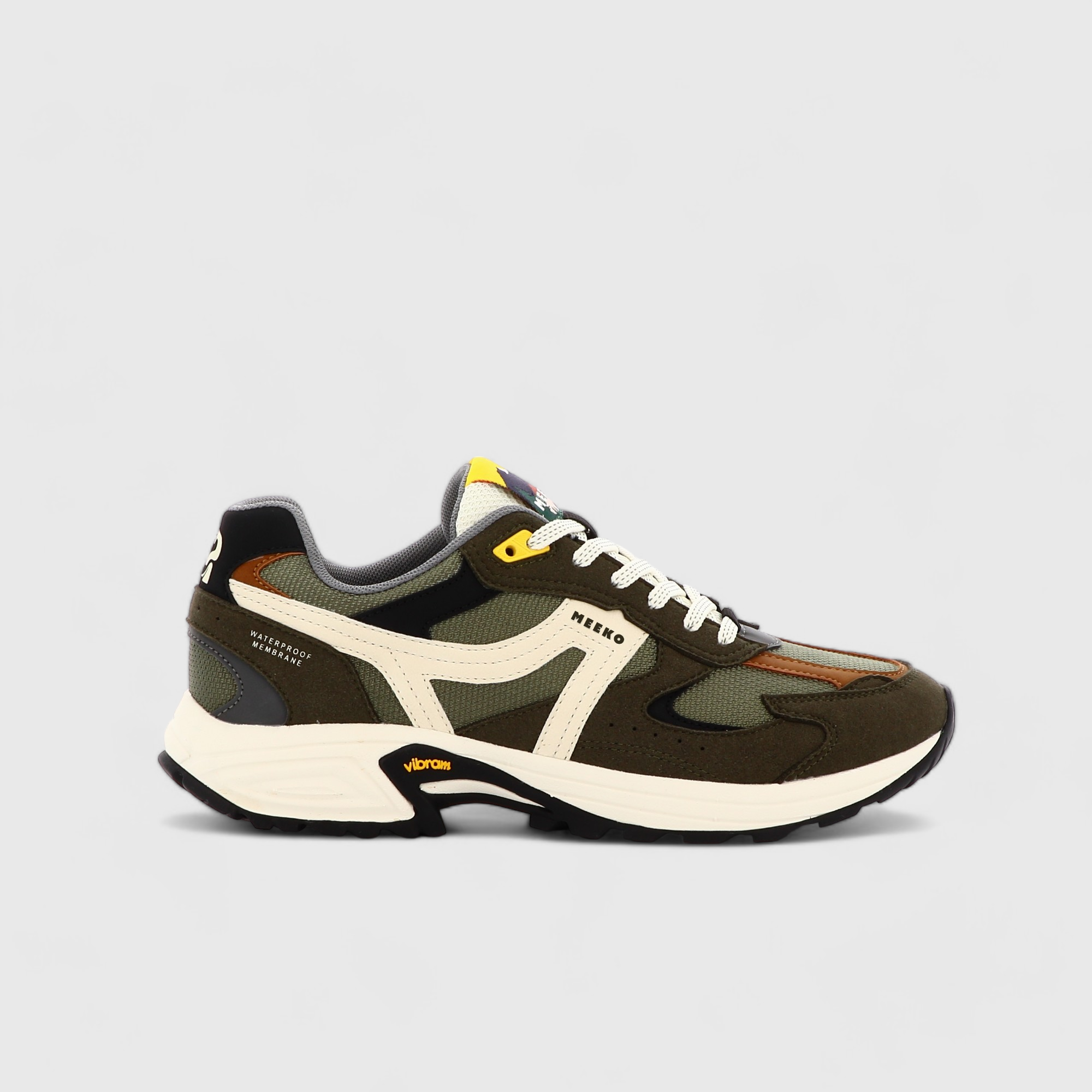 Technical and durable sneakers MEEKO Khaki