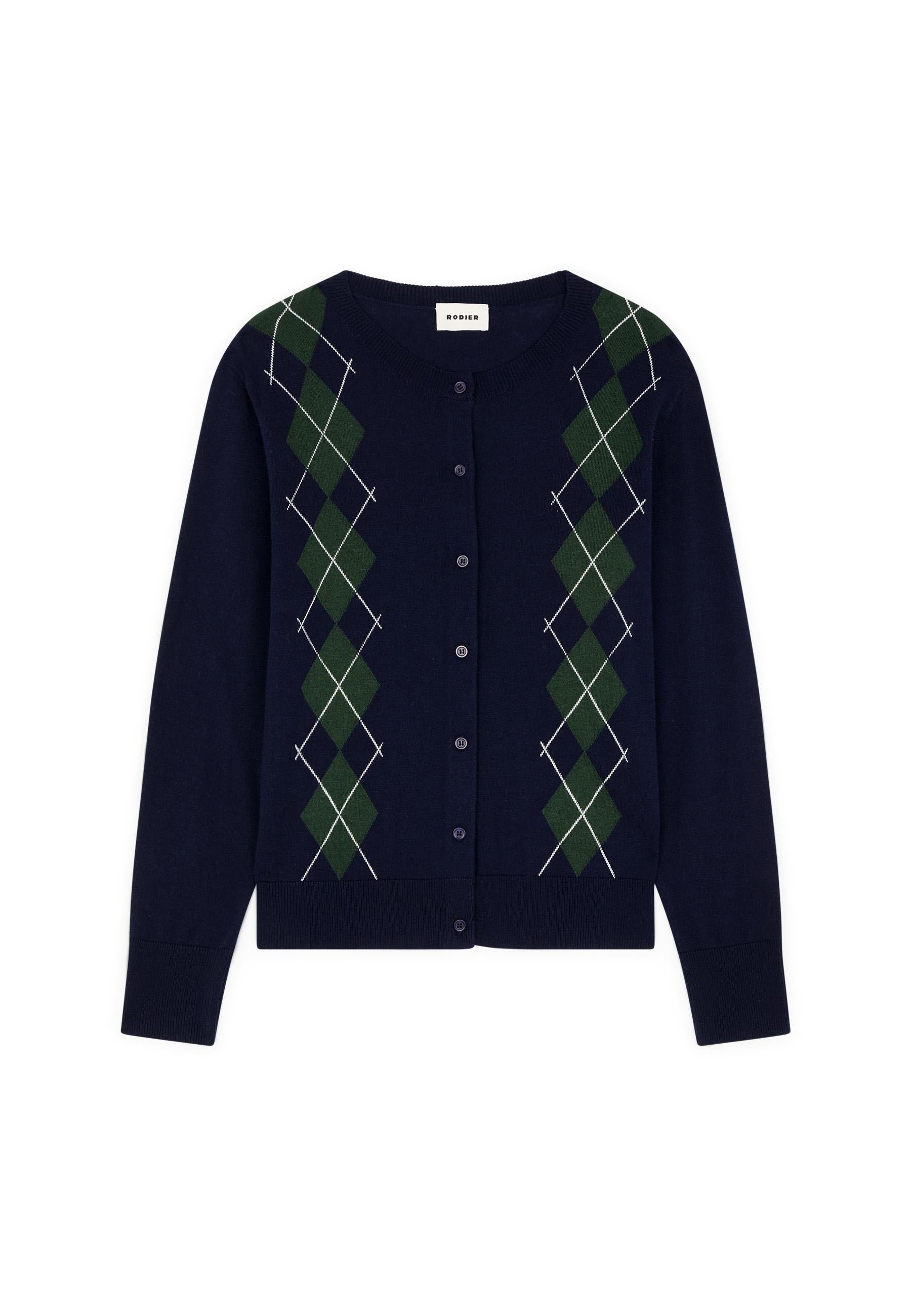 Jacquard cardigan RODIER Blue