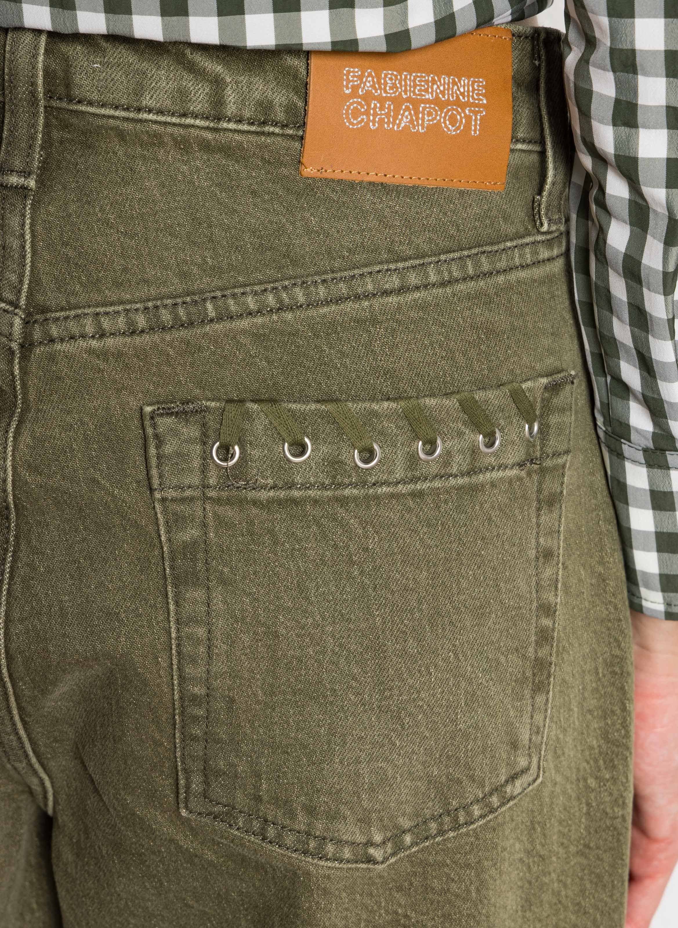 Boyfriend jeans van biologisch katoenmix FABIENNE CHAPOT Groen