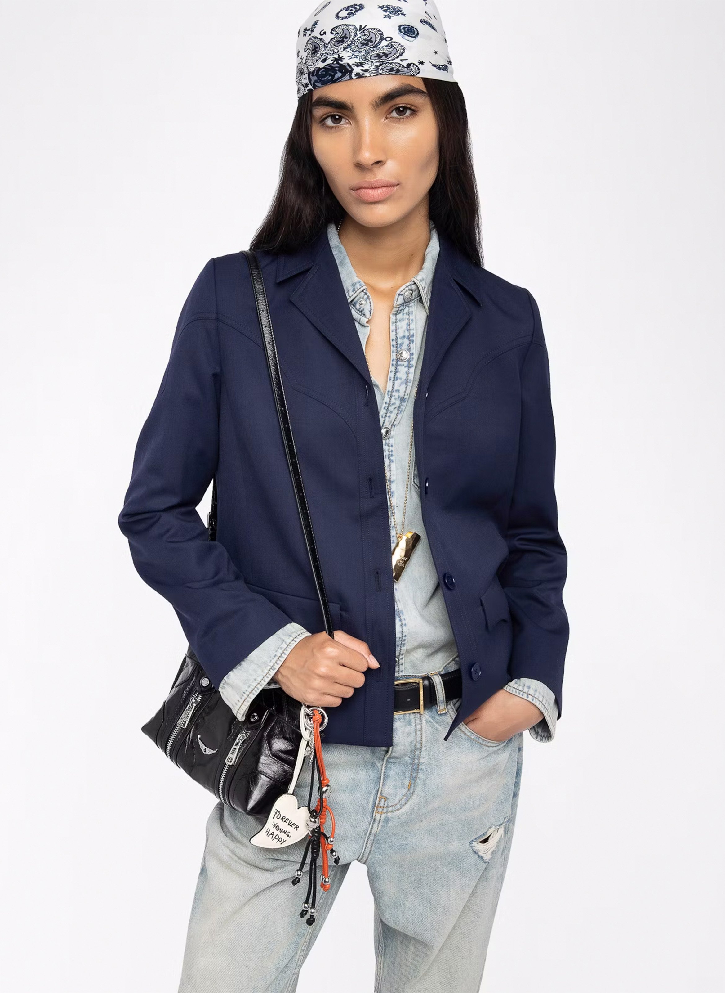 Blouson col tailleur  ZADIG&VOLTAIRE Bleu