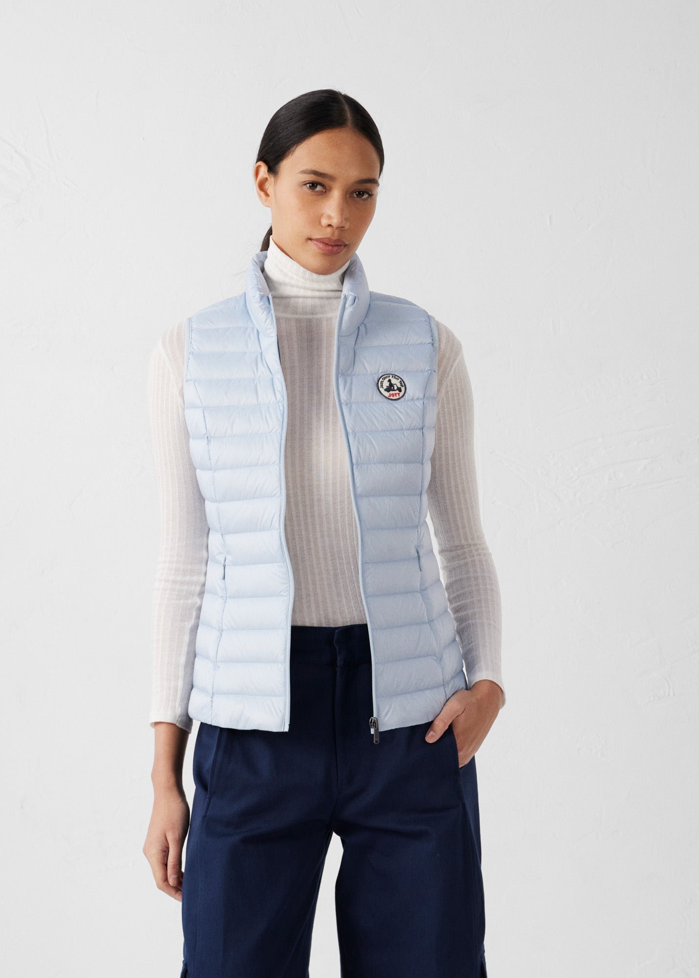 Sleeveless lightweight down vest seda JOTT Blue