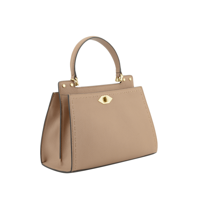 Handbag in calfskin Brown