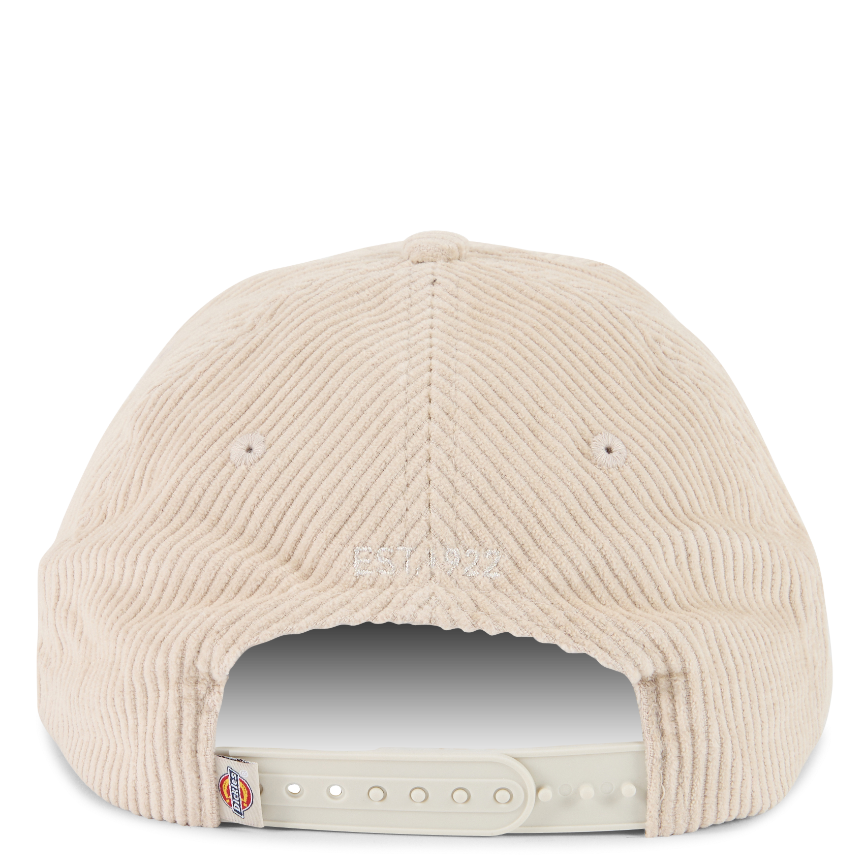 Casquette brodée en velours côtelé DICKIES Gris