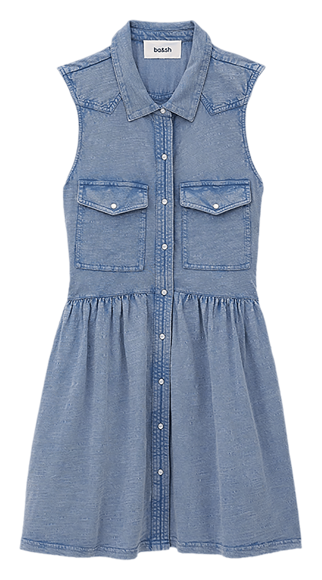 Robe courte col classique BA&SH Bleu