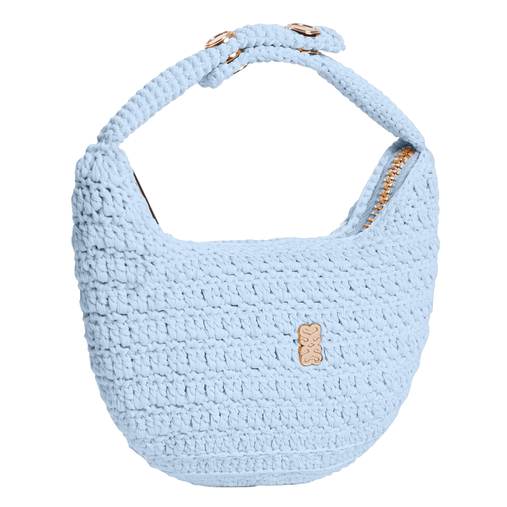 Petite maroquinerie en crochet SANDRO Bleu