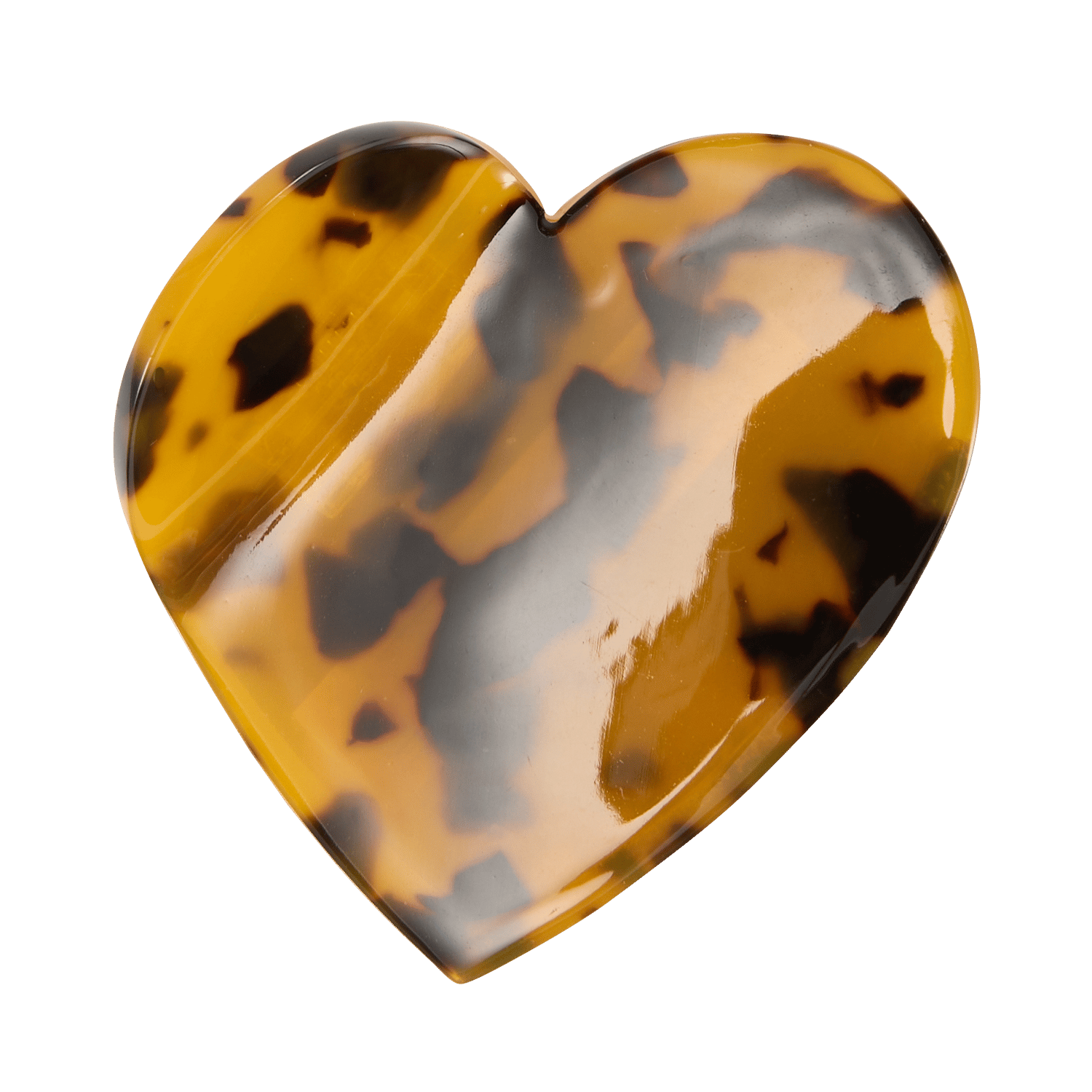 Haarspange aus bedrucktem Harz AU PRINTEMPS PARIS Braun